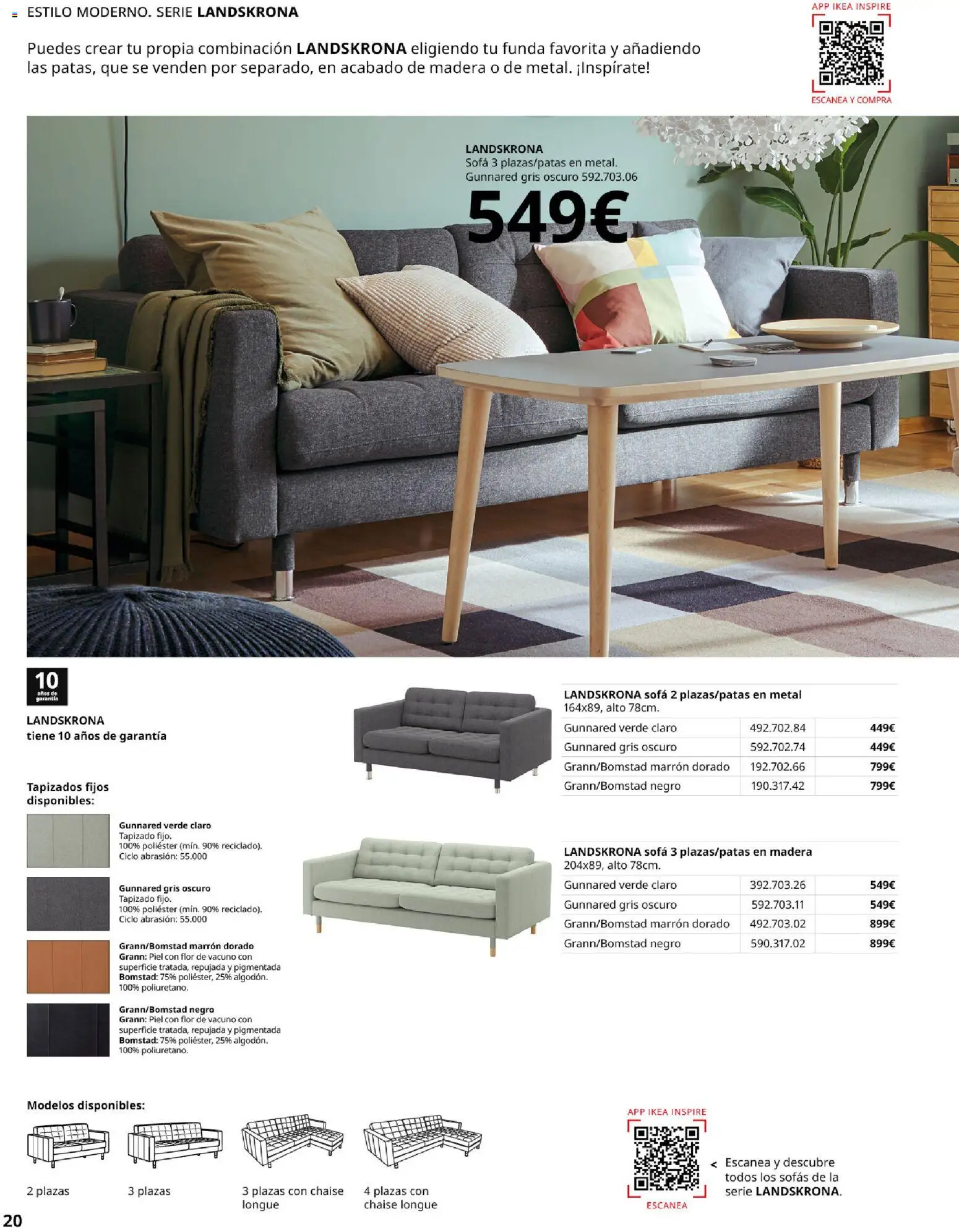 IKEA - Sofás │ válido desde el 28/09/2026 | Página: 20 | Productos: Sofás, Funda, Sofá