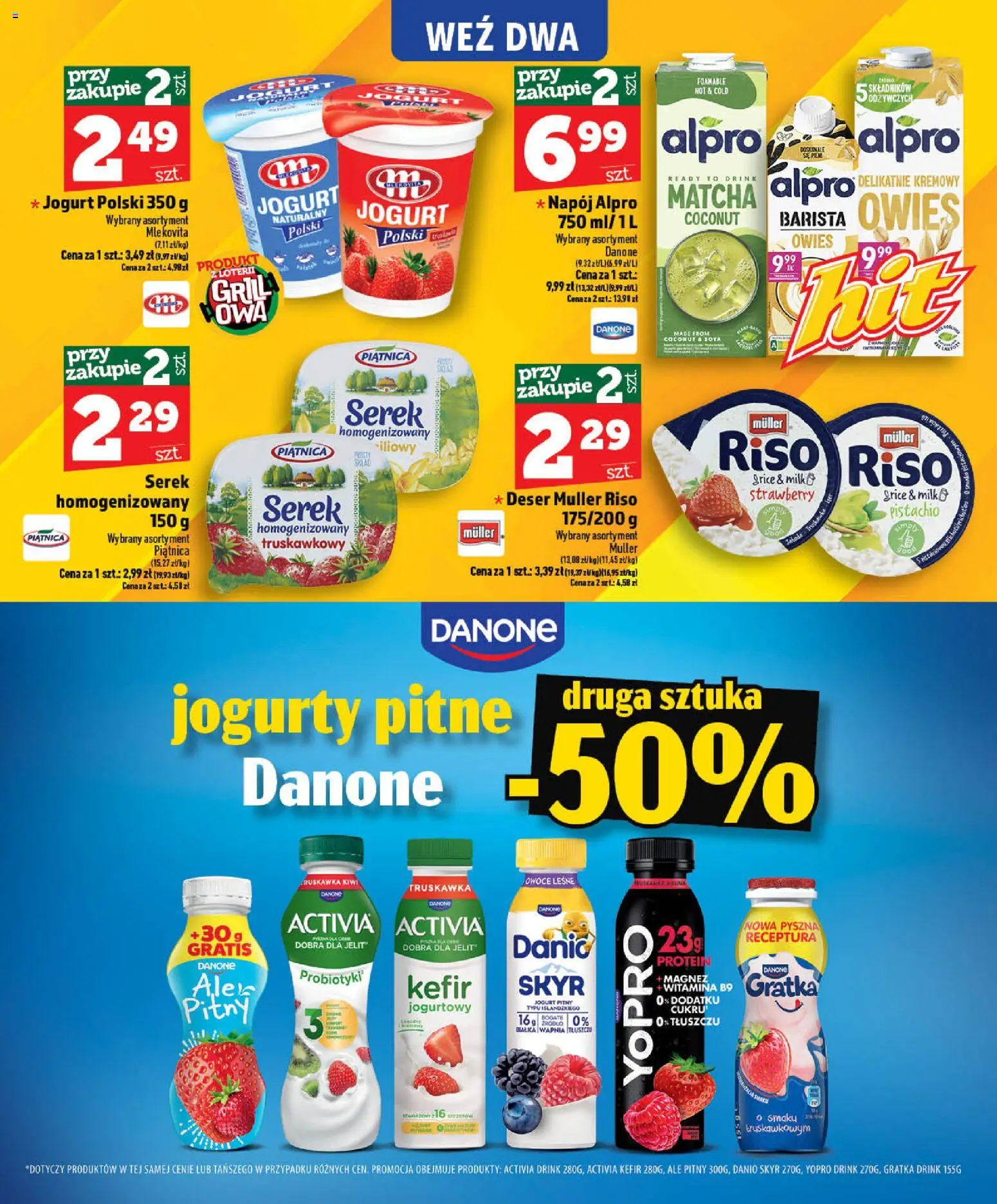 Topaz gazetka - MAZ od 28.05.2026 | Strona: 55 | Produkty: Serek, Jogurty pitne, Jogurt, Skyr