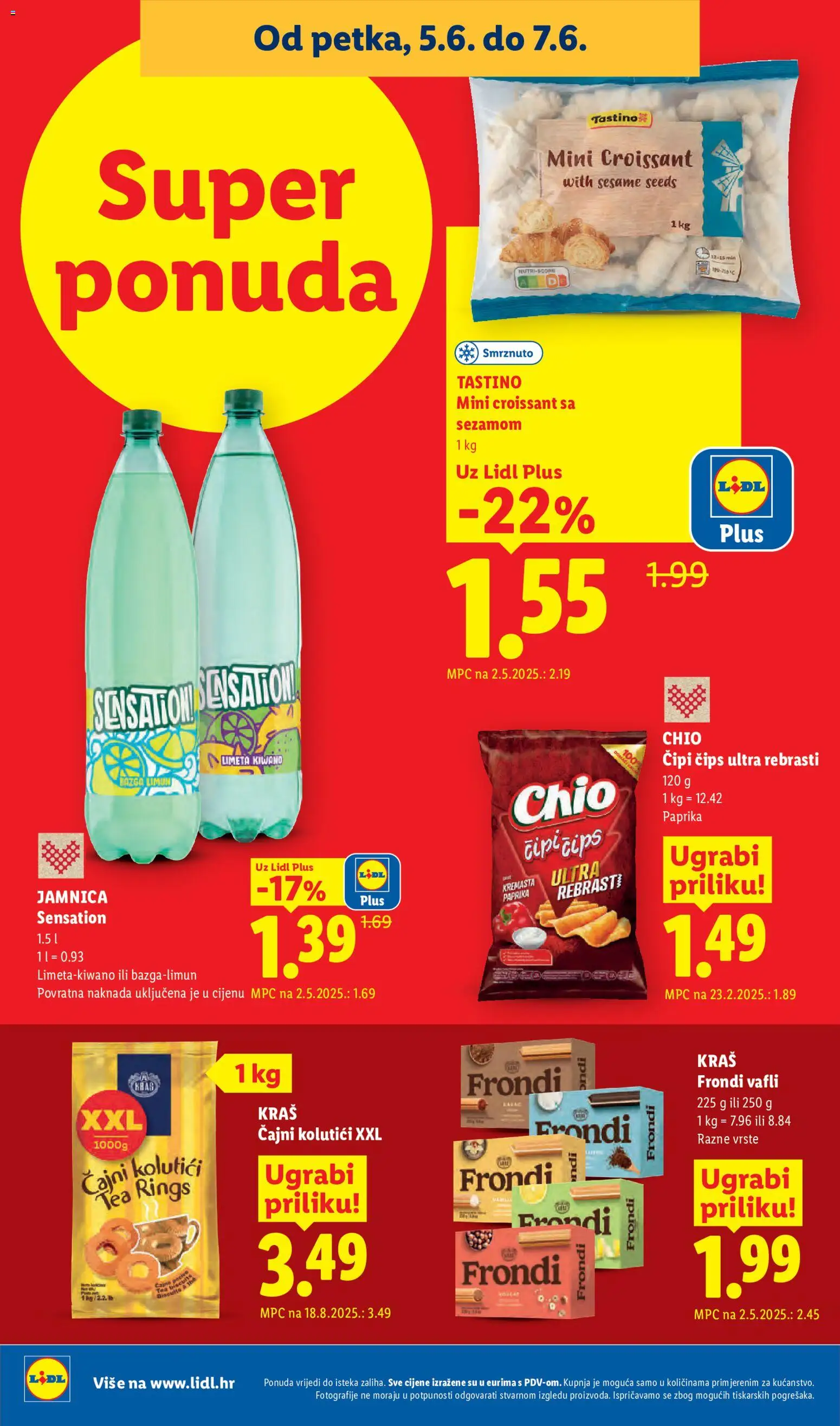 Lidl katalog | vrijedi od 01.06.2026 | Stranica: 64 | Proizvodi: Čajni kolutići, Paprika, Vafli, Limeta