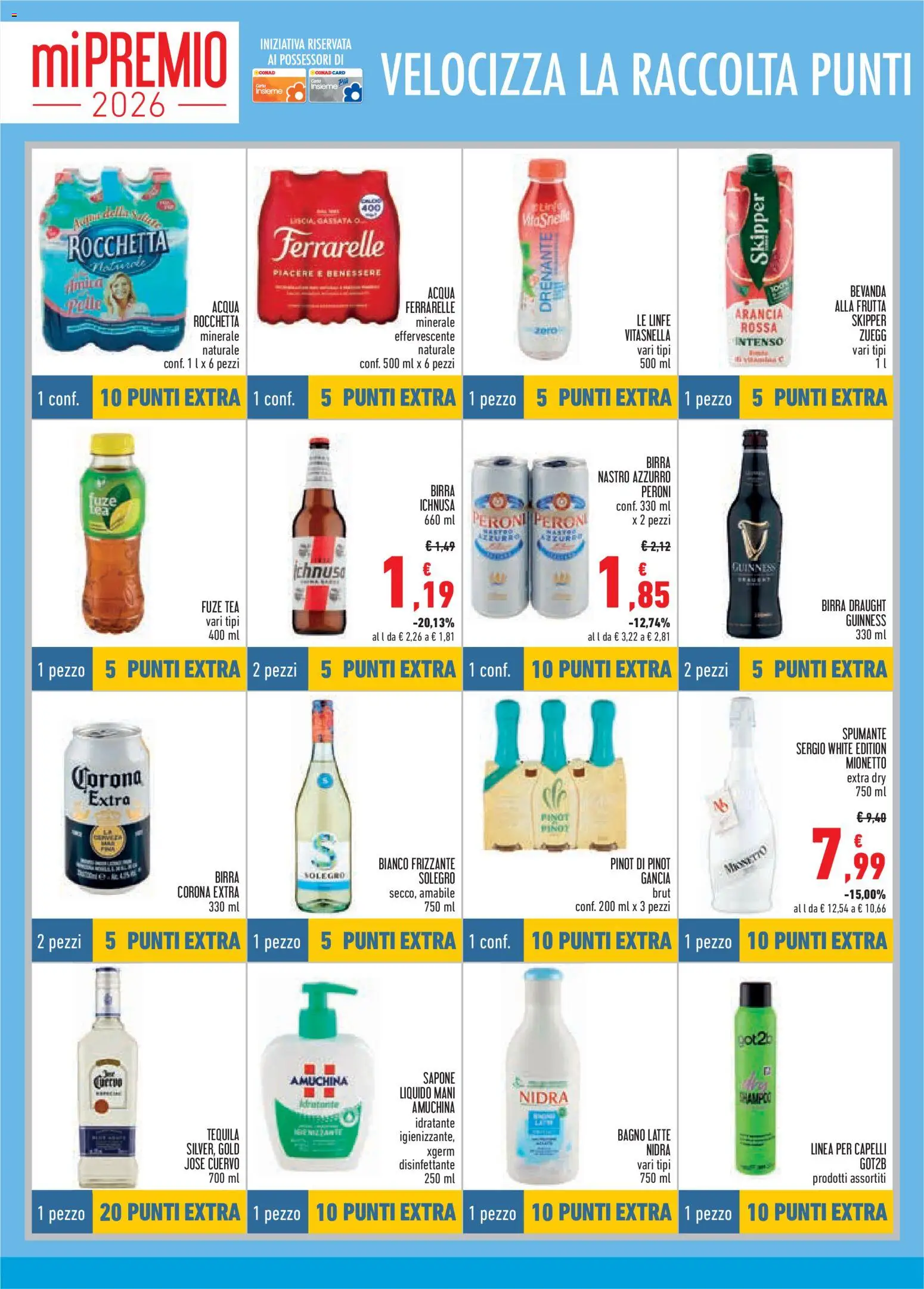Volantino Conad del 18.06.2026 | Pagina: 14 | Prodotti: Sapone, Acqua, Tequila, Ferrarelle