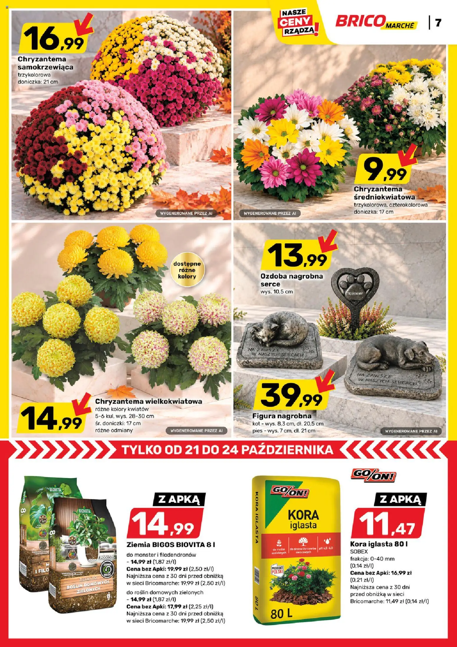 Brico Marché gazetka od 21.10.2026 | Strona: 8 | Produkty: Podłoże, Ziemia, Doniczka, Doniczki