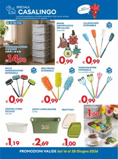 Anteprima del volantino MD Discount volantino valido a partire dal 16.06.2026 | Pagina: 29 | Prodotti: Rullo, Valigia, Cassettiera, Cestino