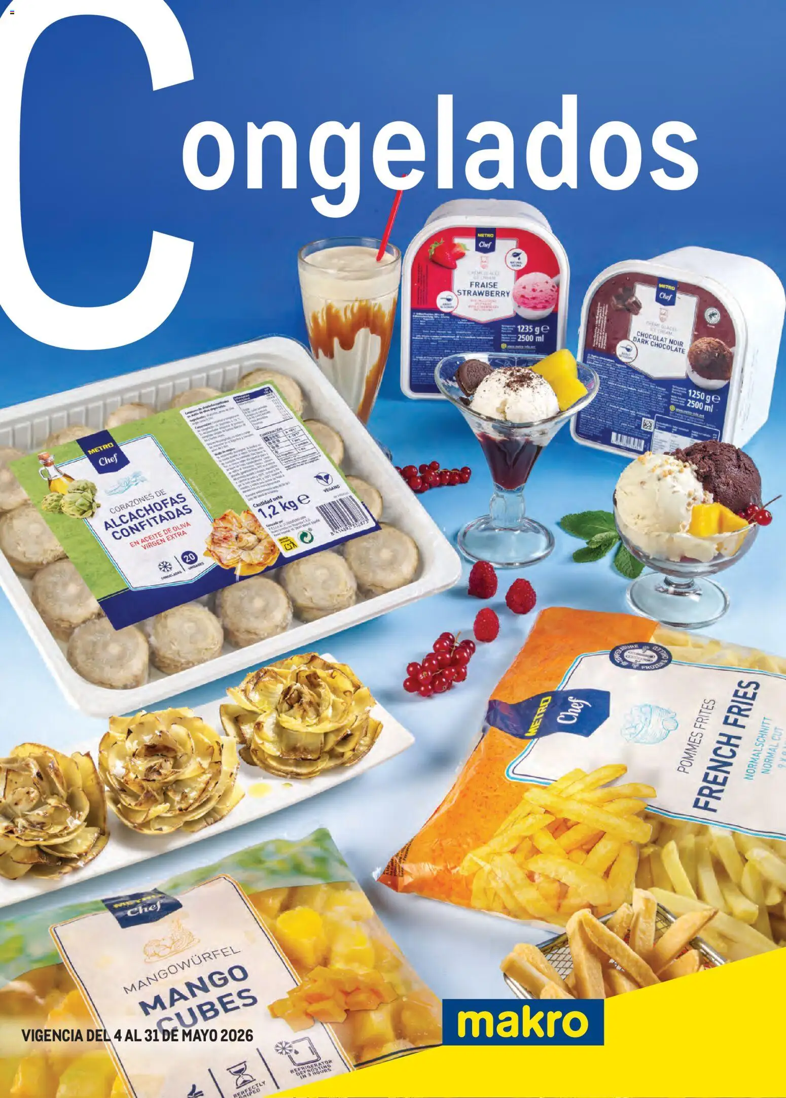 Makro Congelados Cataluña │ válido desde el 04.05.2026 | Página: 1 | Productos: Aceite, Chocolate, Aceite de oliva, Ρούτερ