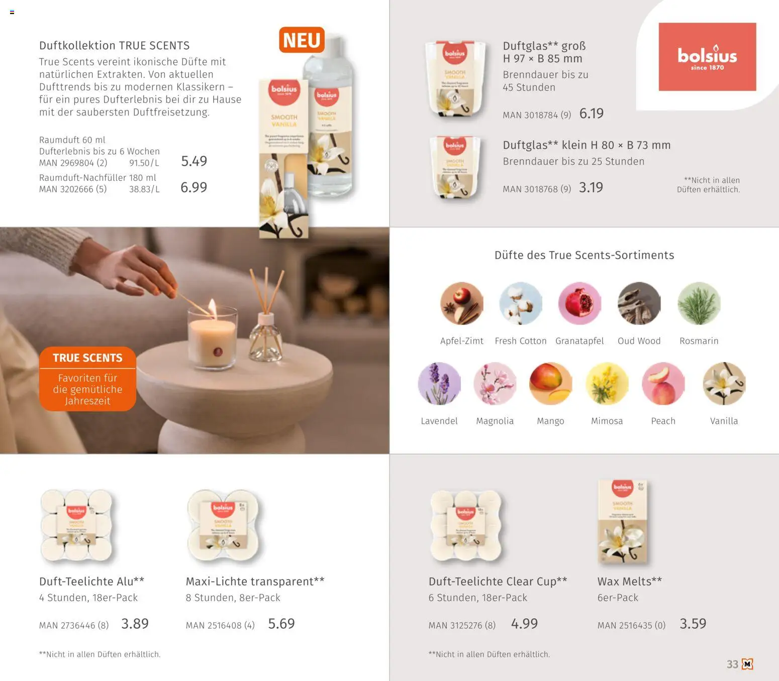 Müller Haushaltskatalog – gültig ab 01.10.2026 | Seite: 33 | Produkte: Granatapfel, Mango, Lavendel