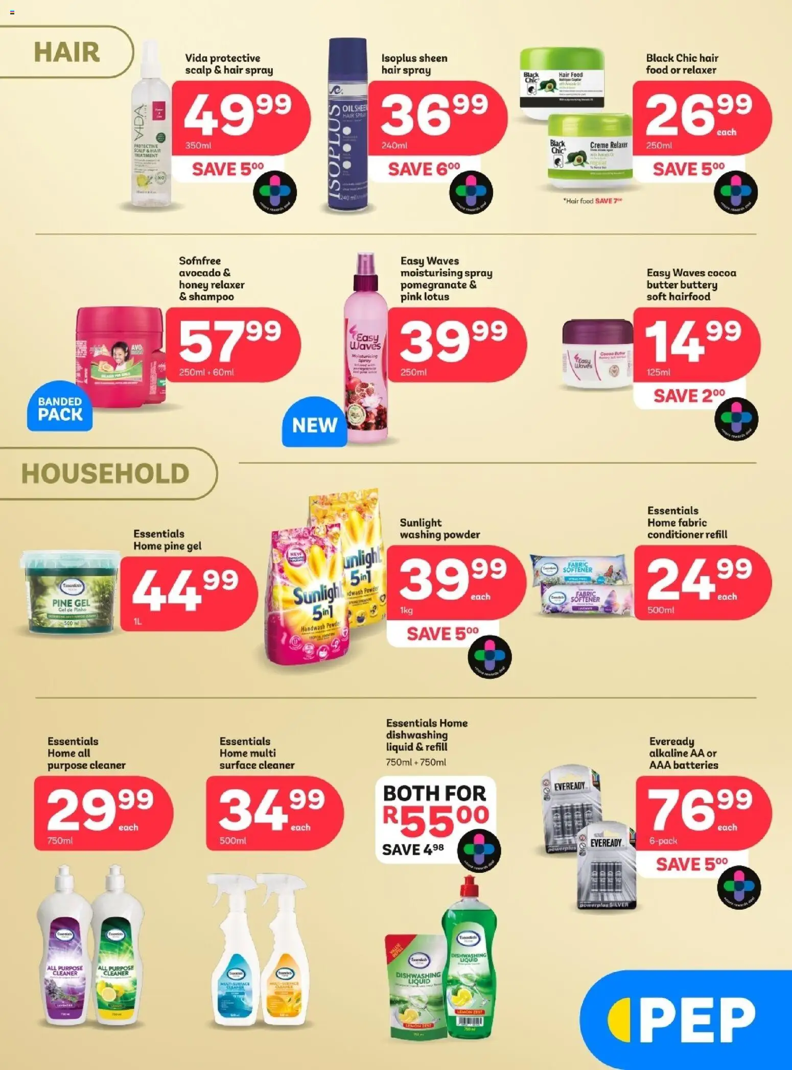 New PEP Stores catalogue – valid from 27.05.2026 | Page: 4 | Products: Handwash, Butter, Conditioner, Relaxer
