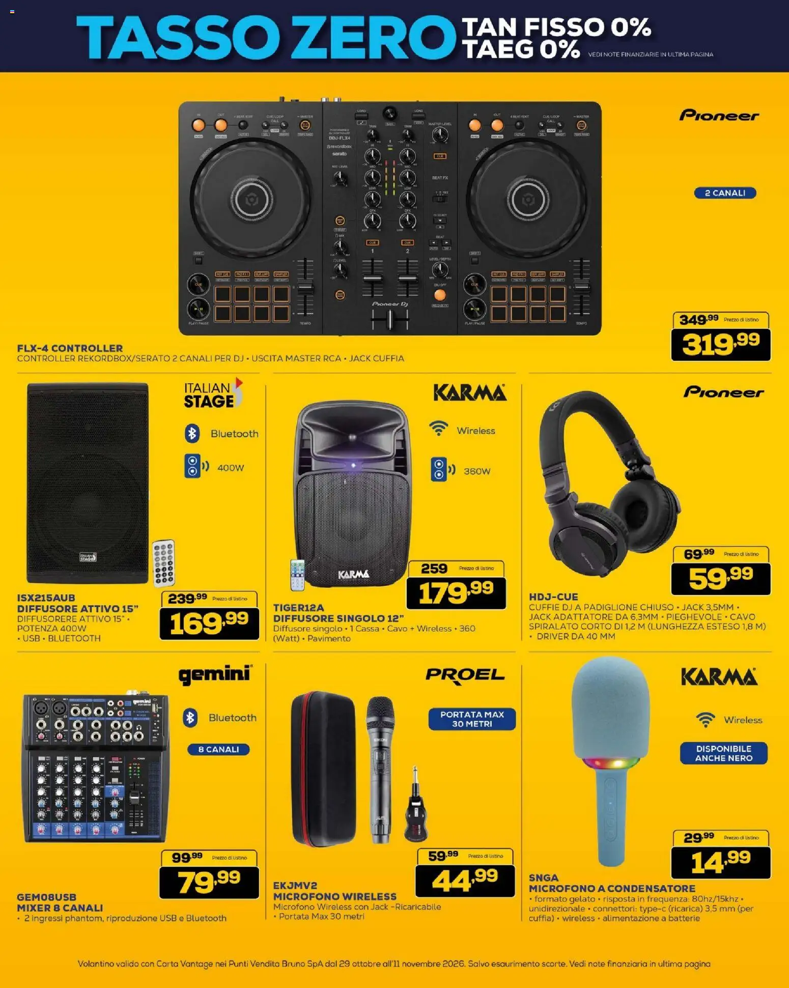 Volantino BRUNO del 29/10/2026 | Pagina: 37 | Prodotti: Gelato, Cavo, USB, Mixer