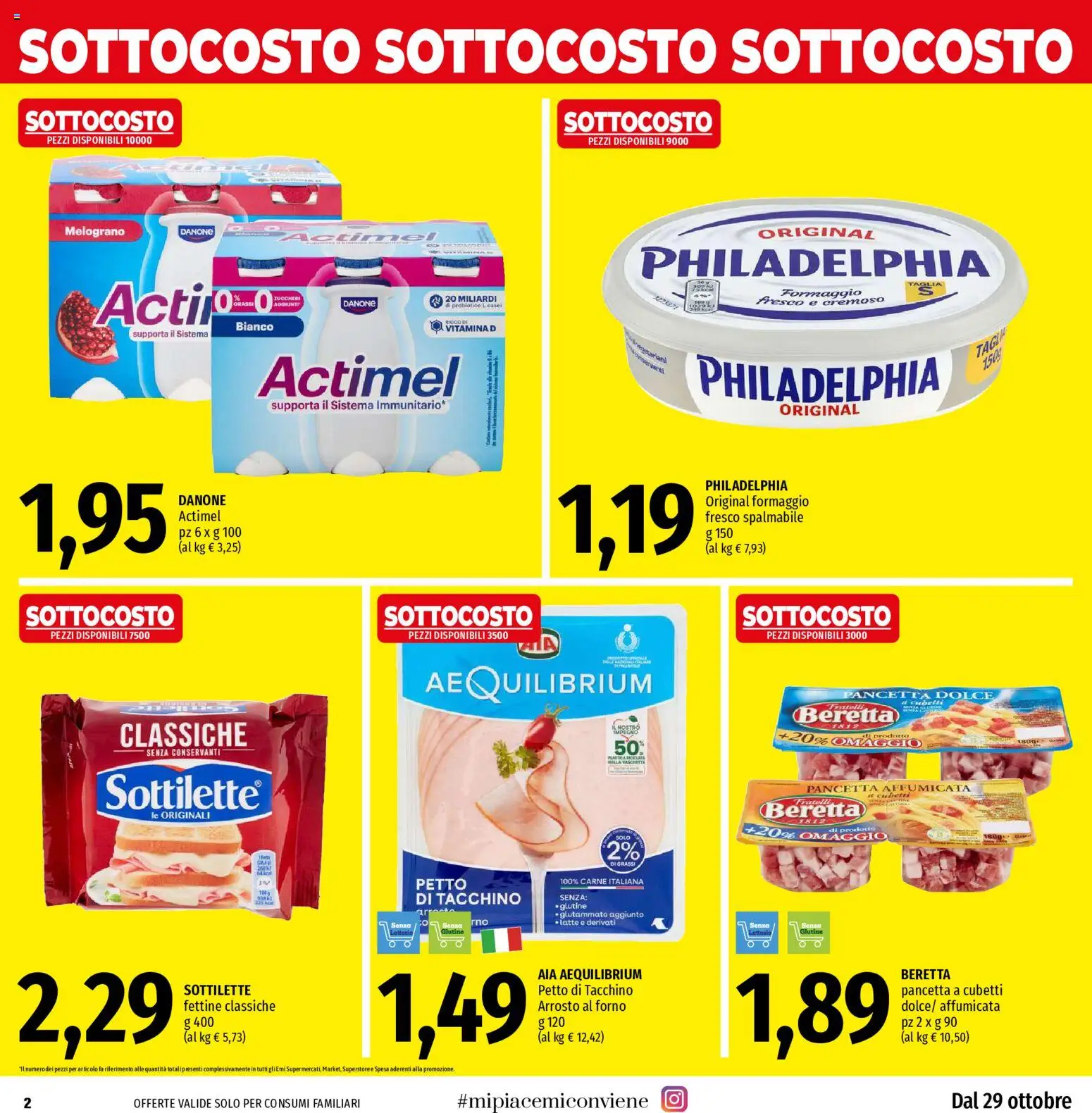 Volantino EMI del 29/10/2026 | Pagina: 2 | Prodotti: Arrosto, Pancetta, Melograno, Petto di tacchino