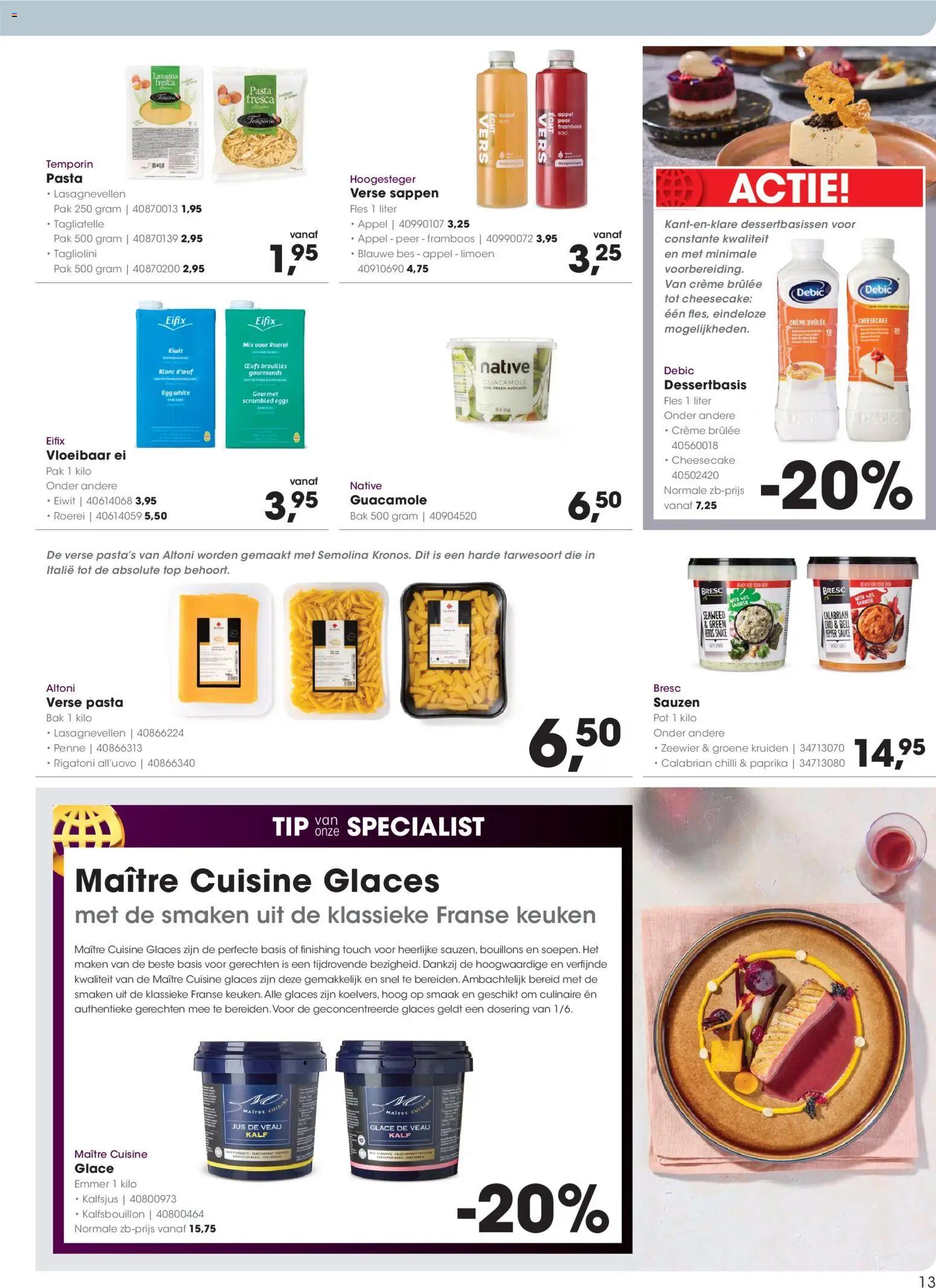 {H1} | Pagina: 13 | Producten: Sauzen, Pasta, Paprika, Crème