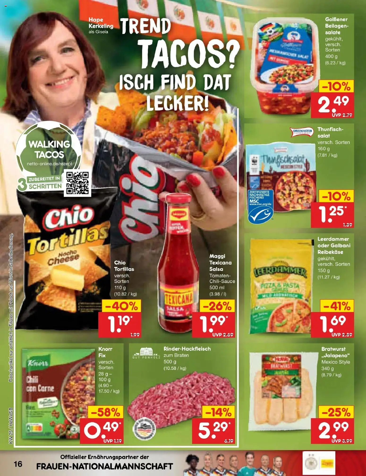 Netto Marken-Discount Prospekt Hamburg – gültig ab 14.06.2026 | Seite: 20 | Produkte: Bratwurst, Knorr, Chili, Fleisch