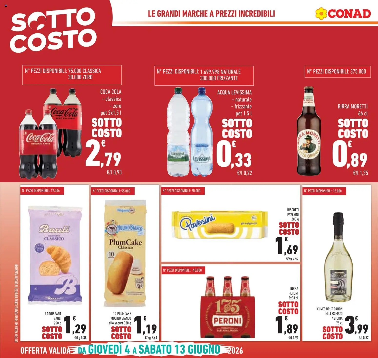 Volantino Conad del 04.06.2026 | Pagina: 8 | Prodotti: Yogurt, Birra, Plumcake, Croissant