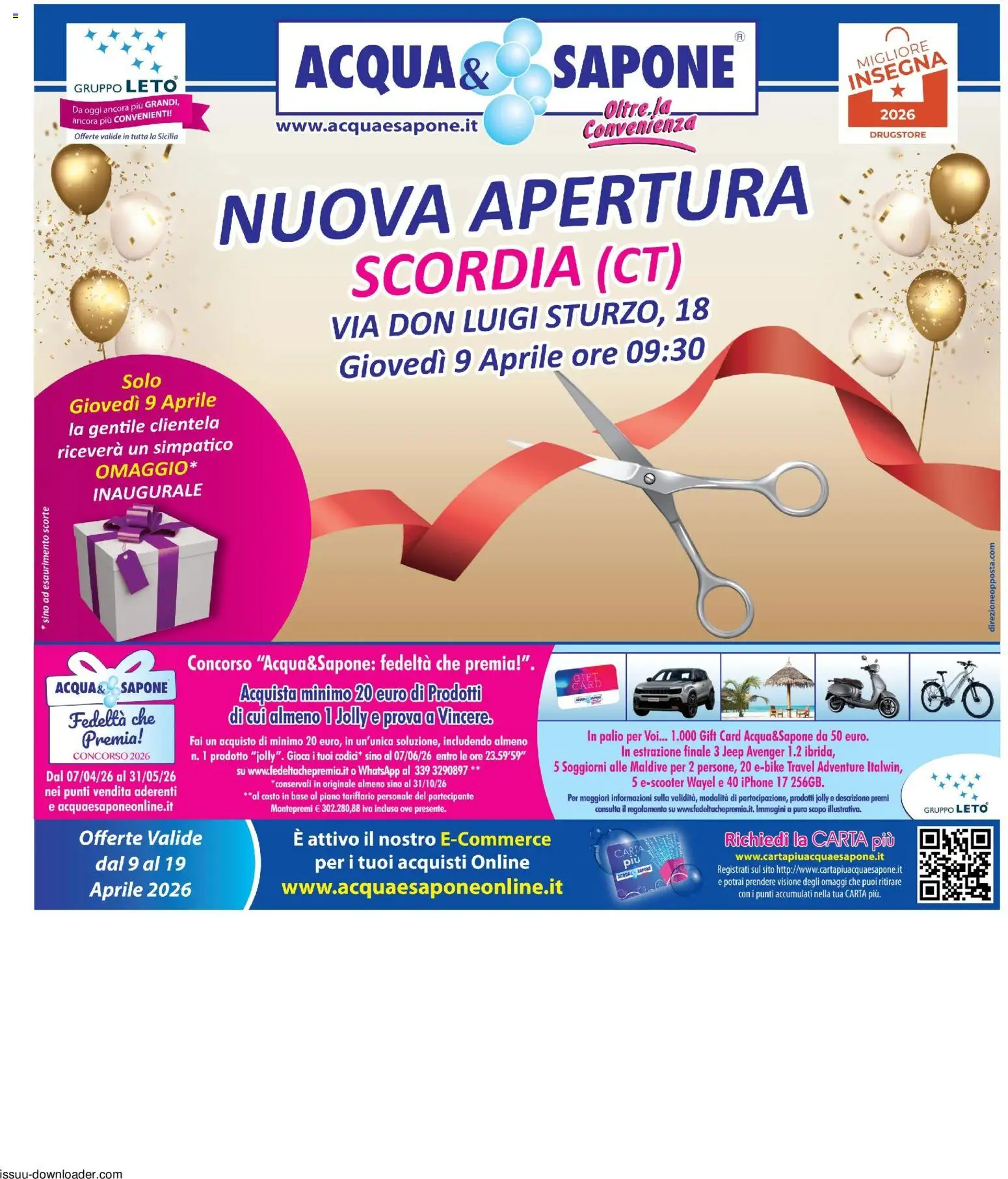 Volantino Acqua e Sapone del 09.04.2026 | Pagina: 1 | Prodotti: Sapone, Iphone
