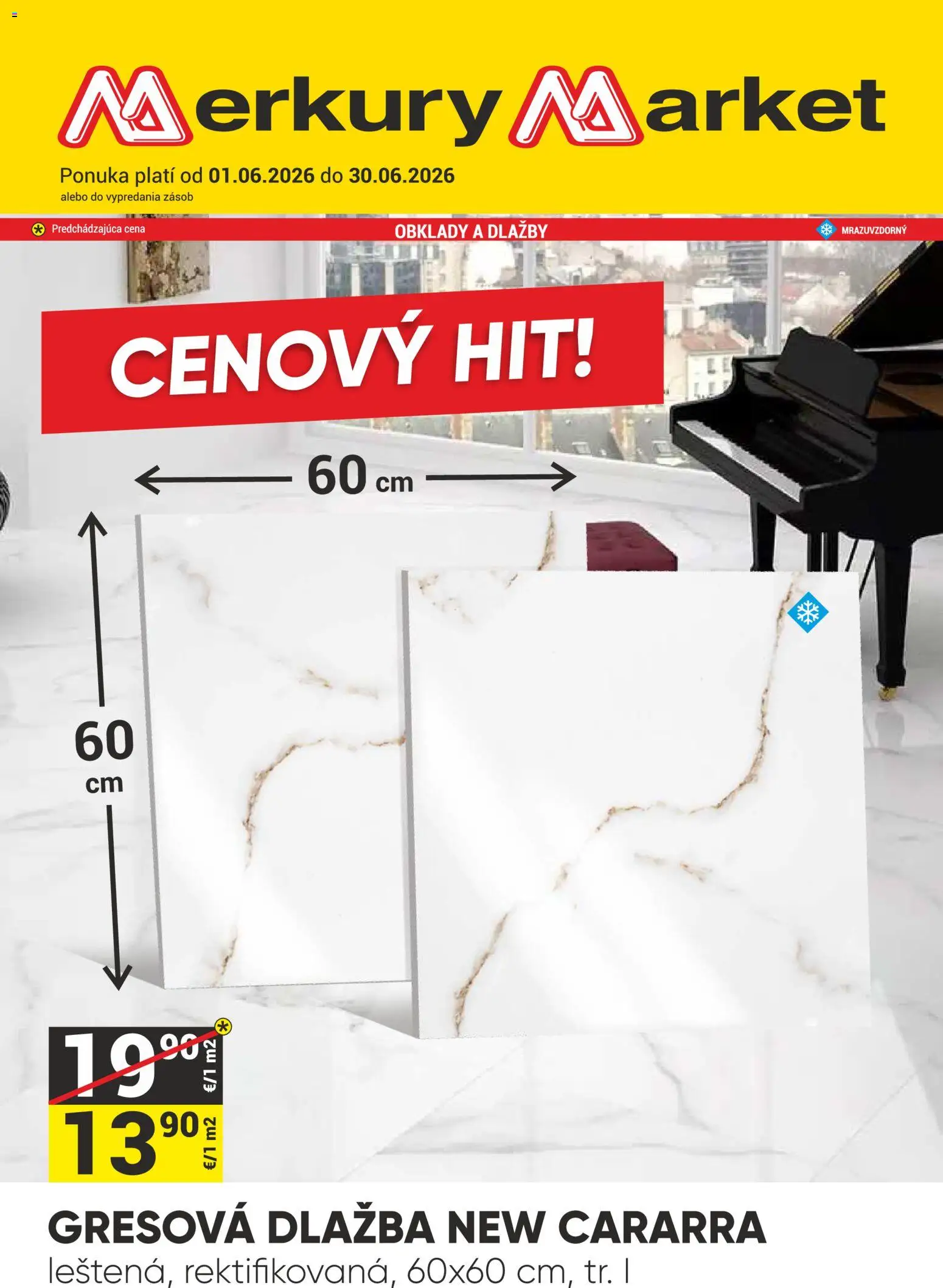 Nové Merkury Market akcie – leták je platný od 01.06.2026 | Strana: 1