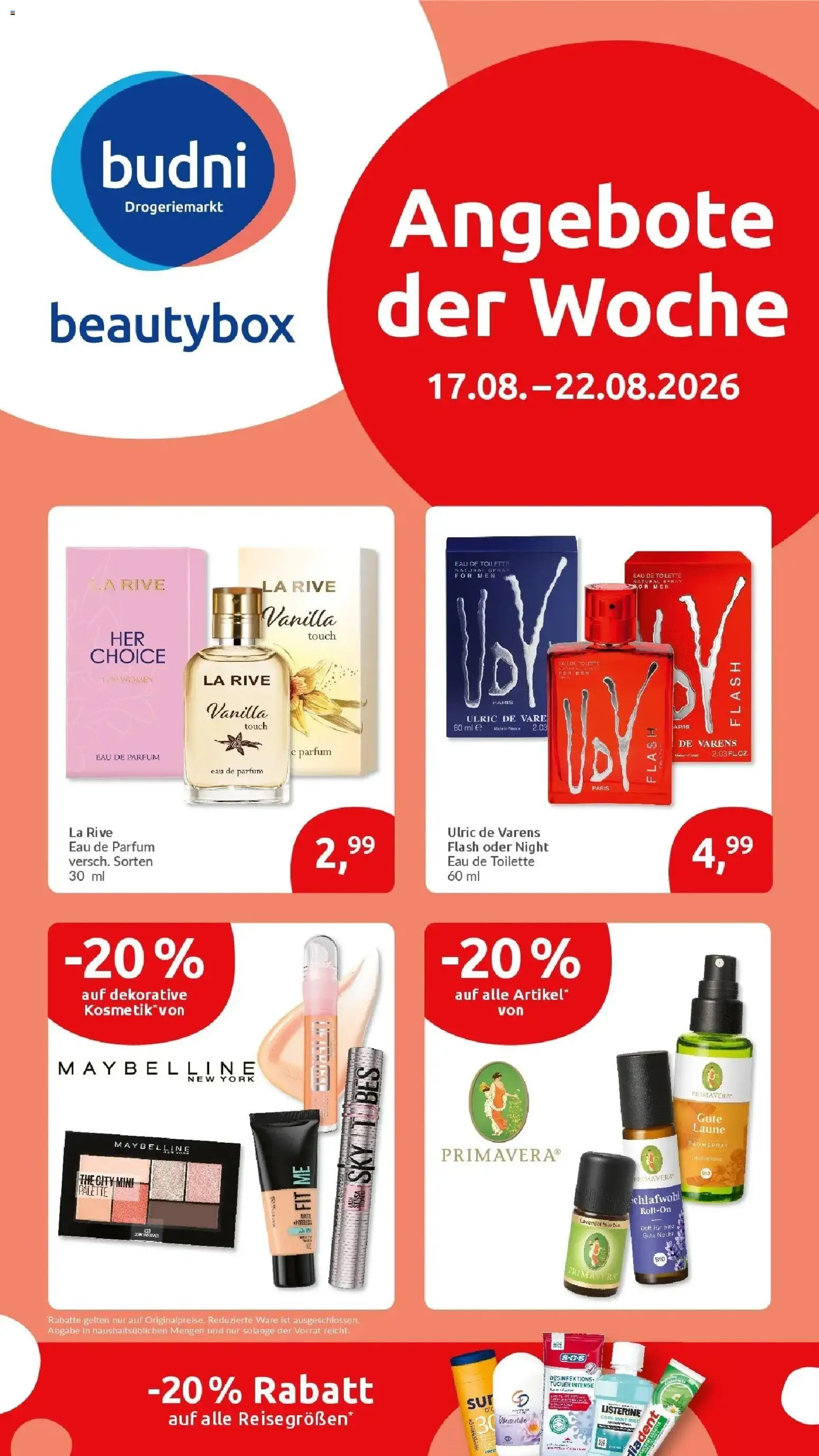 Edeka Prospekt Mainz-Weisenau (ab 17.08.2026) » Angebote Online | Seite: 69 | Produkte: Toilette, Parfüm, Eau de Toilette, Listerine