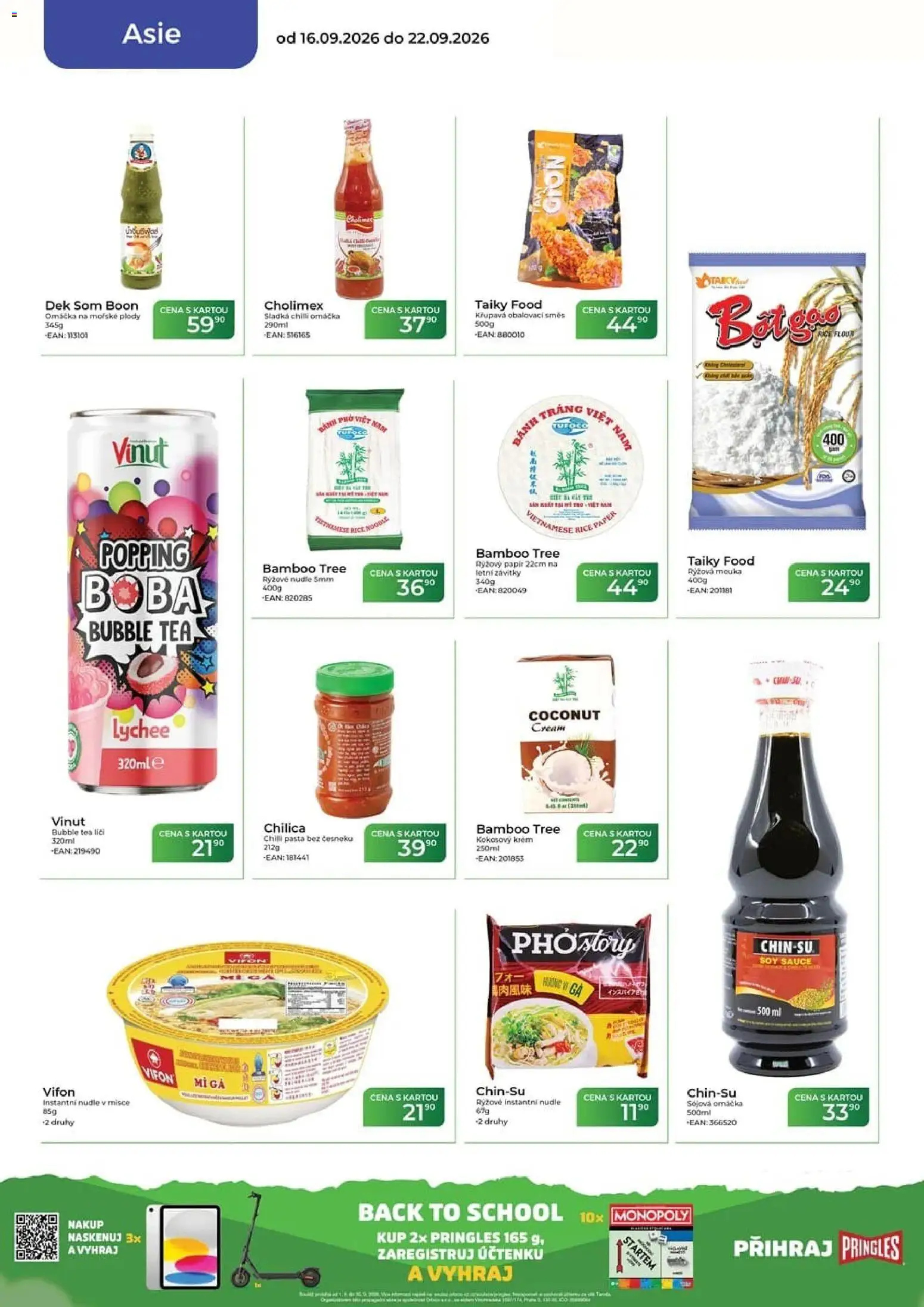 Tamda Foods leták od 16.09.2026 | Strana: 46 | Produkty: Krém, Pringles, Sójová omáčka, Nudle