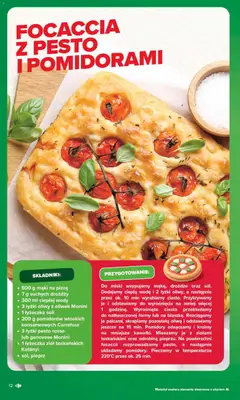 Pogląd oferty "Carrefour gazetka - Kuchnia śródziemnomorska" - ważna od 29.06.2026 | Strona: 12 | Produkty: Ciasto, Pesto, Pomidory, Pieprz