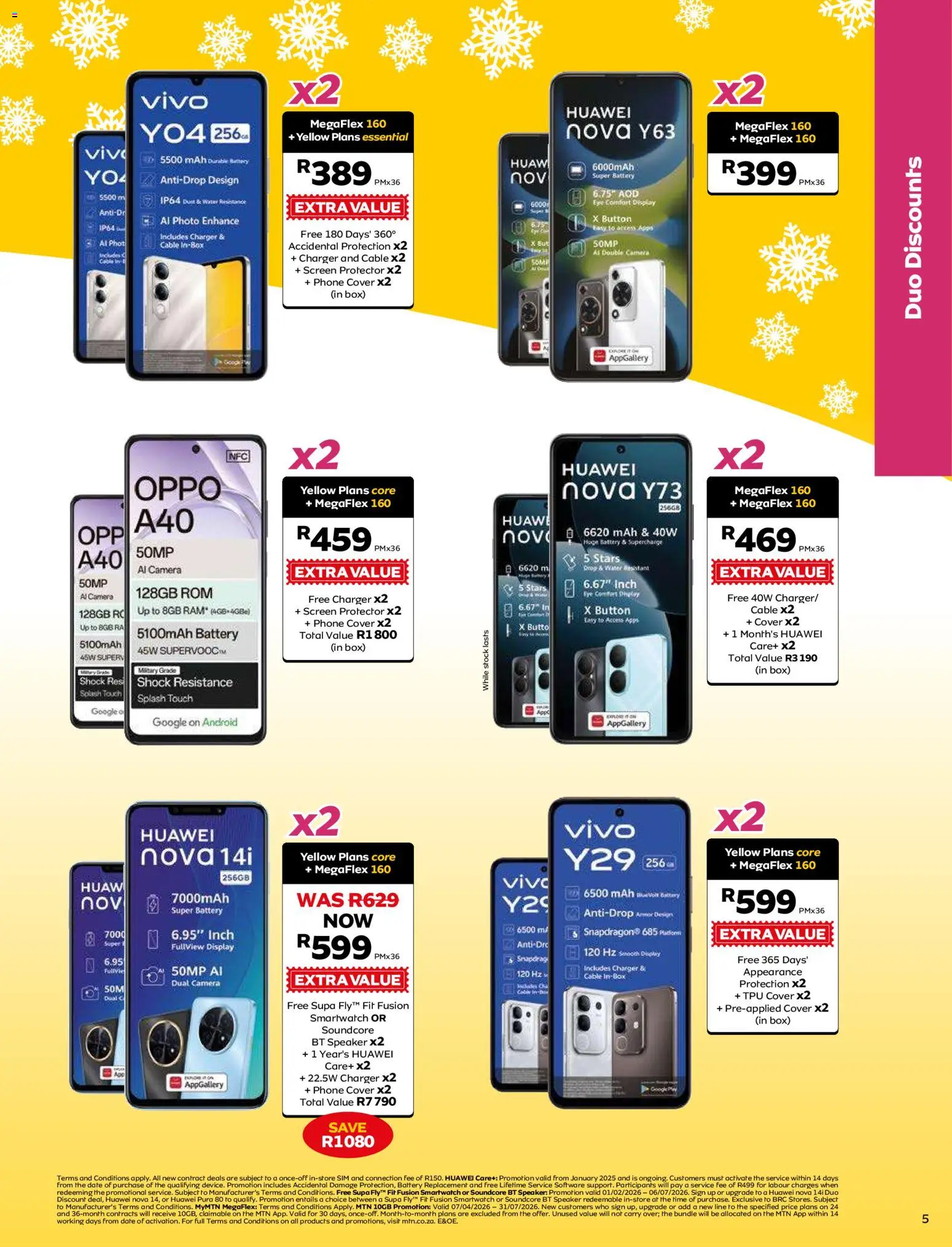 New MTN catalogue – valid from 08.06.2026 | Page: 5 | Products: Sim, Phone, Smartwatch, Battery