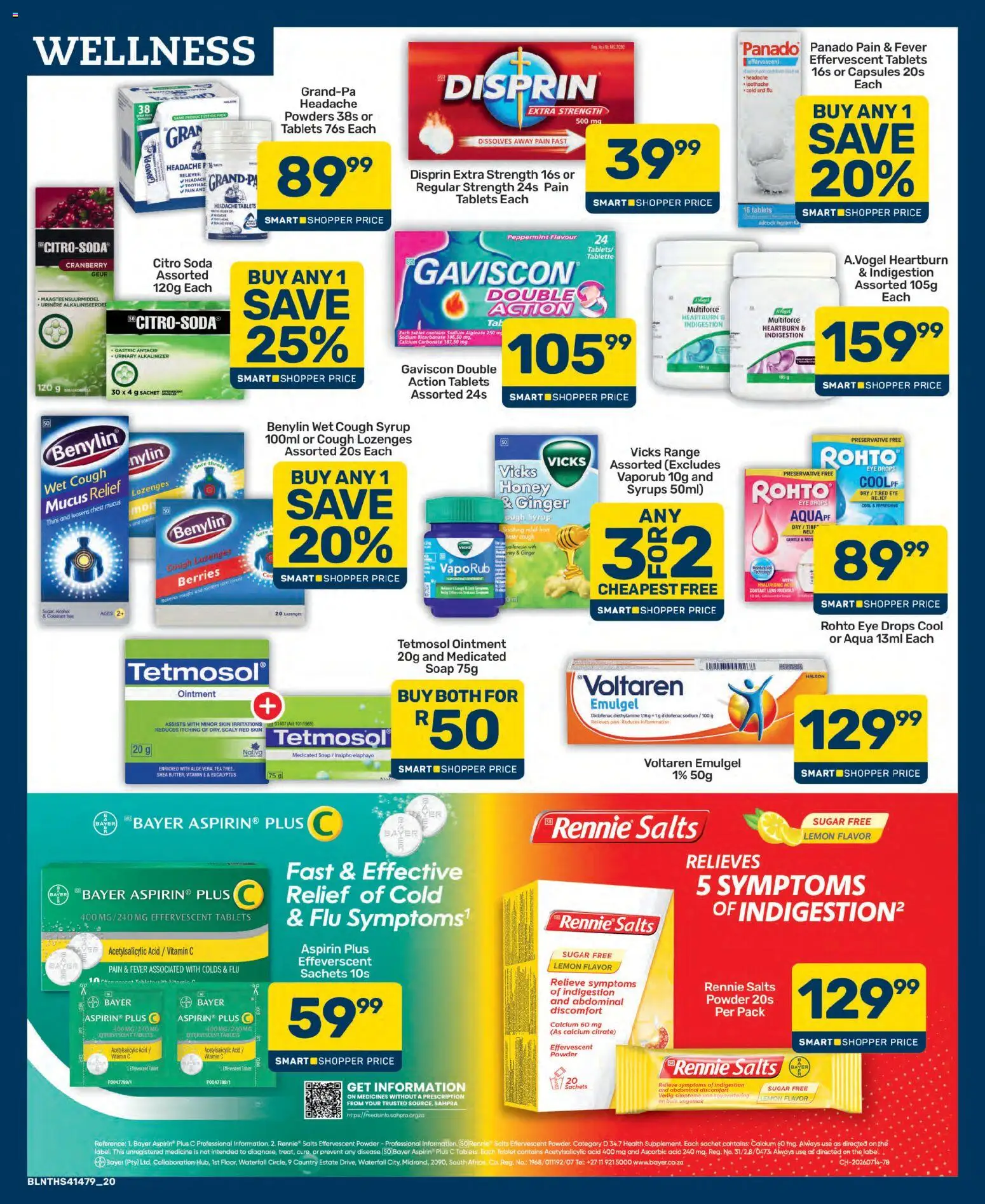New Pick n Pay catalogue – valid from 25/09/2026 | Page: 20 | Products: Alcohol, Tea, Syrup, Lemon