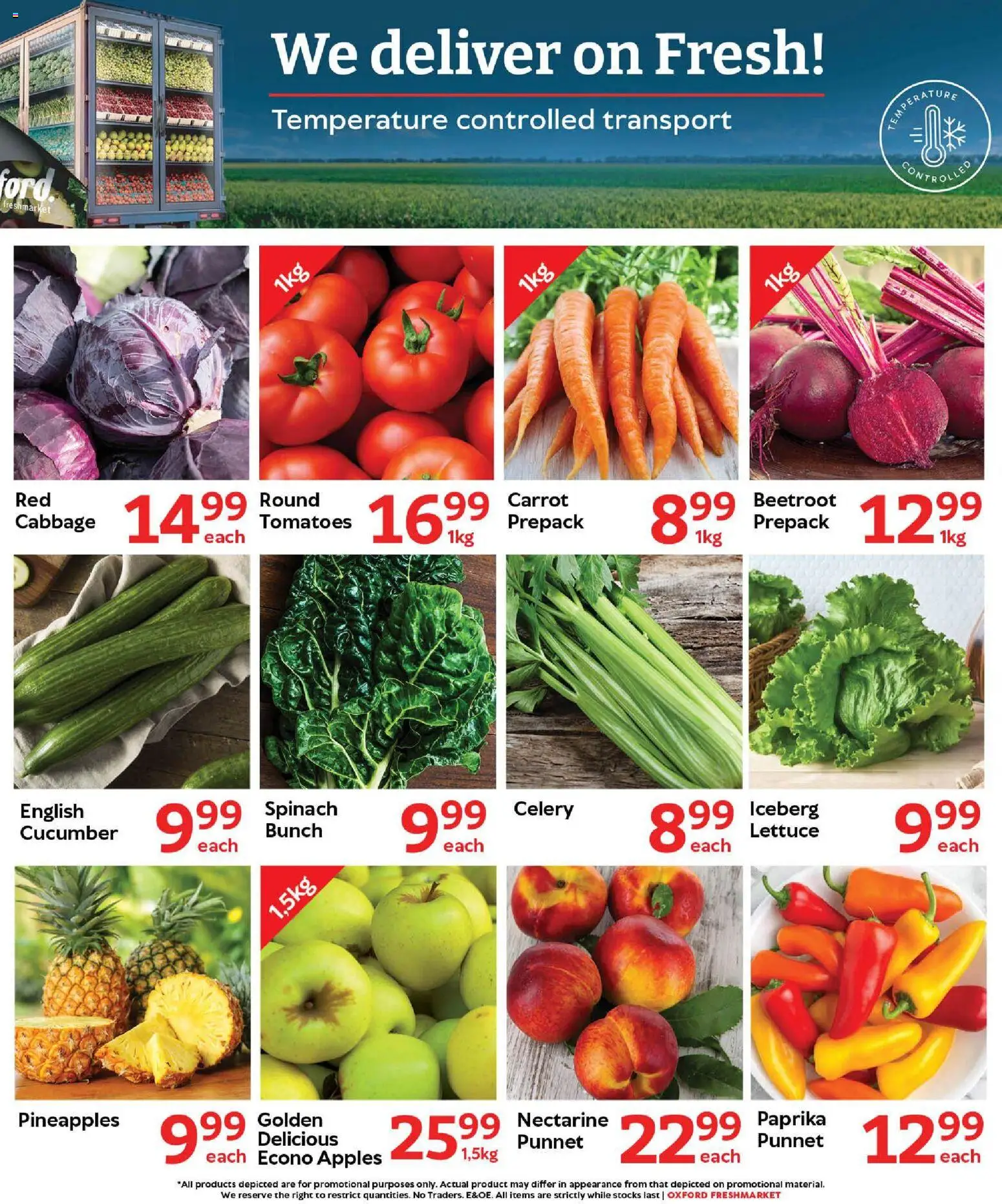 New Oxford Freshmarket catalogue – valid from 28/10/2026 | Page: 5 | Products: Celery, Apples, Tomatoes, Lettuce