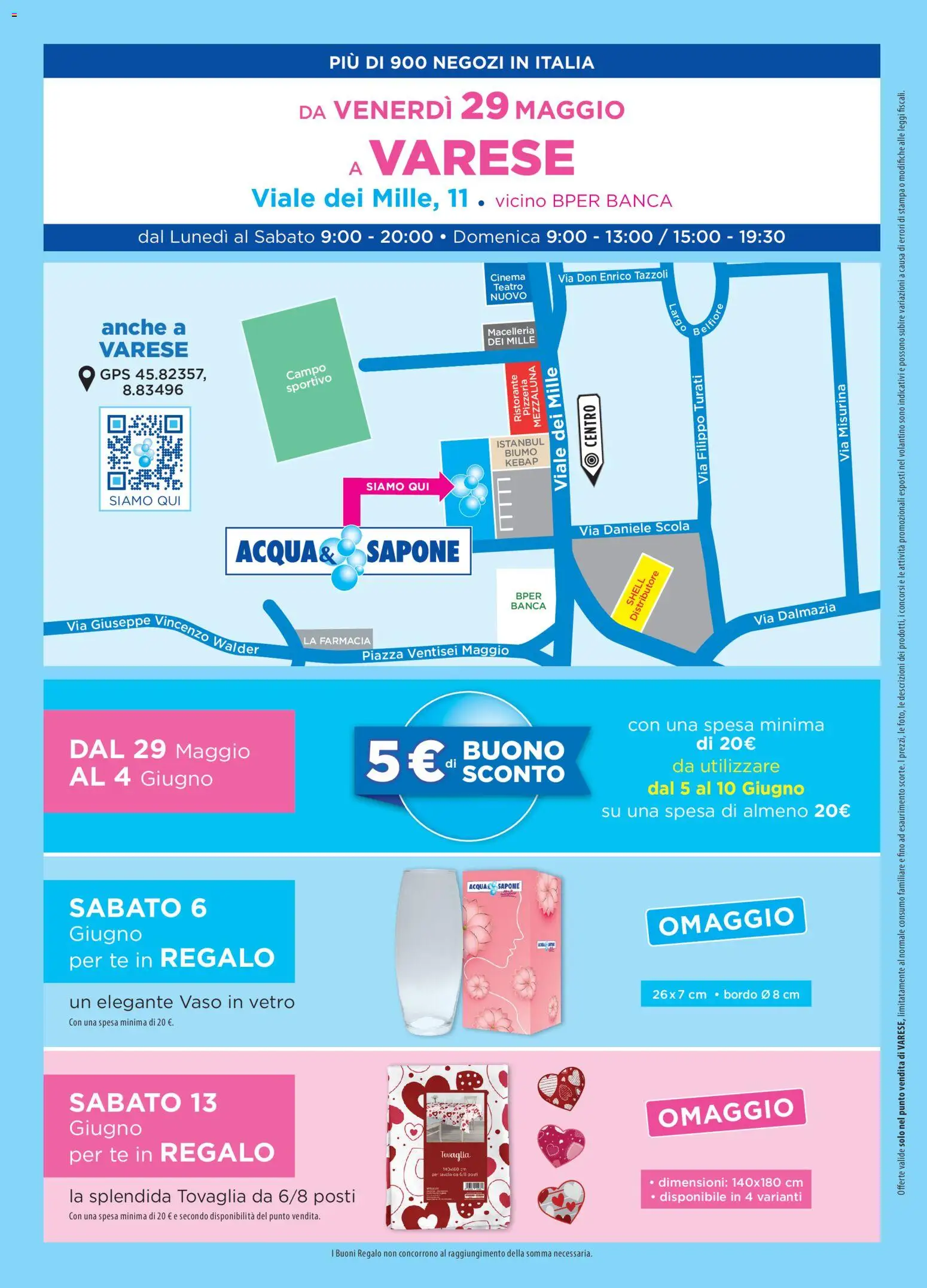 Volantino Acqua e Sapone del 29.05.2026 | Pagina: 8 | Prodotti: Sapone, Stampa, Tovaglia, Vaso