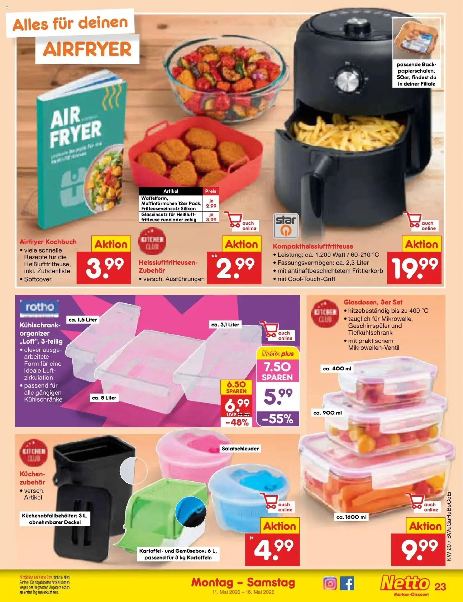Netto Marken-Discount Prospekt Bitterfeld-Wolfen	 – gültig ab 10.05.2026 | Seite: 30 | Produkte: Geschirrspüler, Kühlschrank, Kartoffeln, Kuchen
