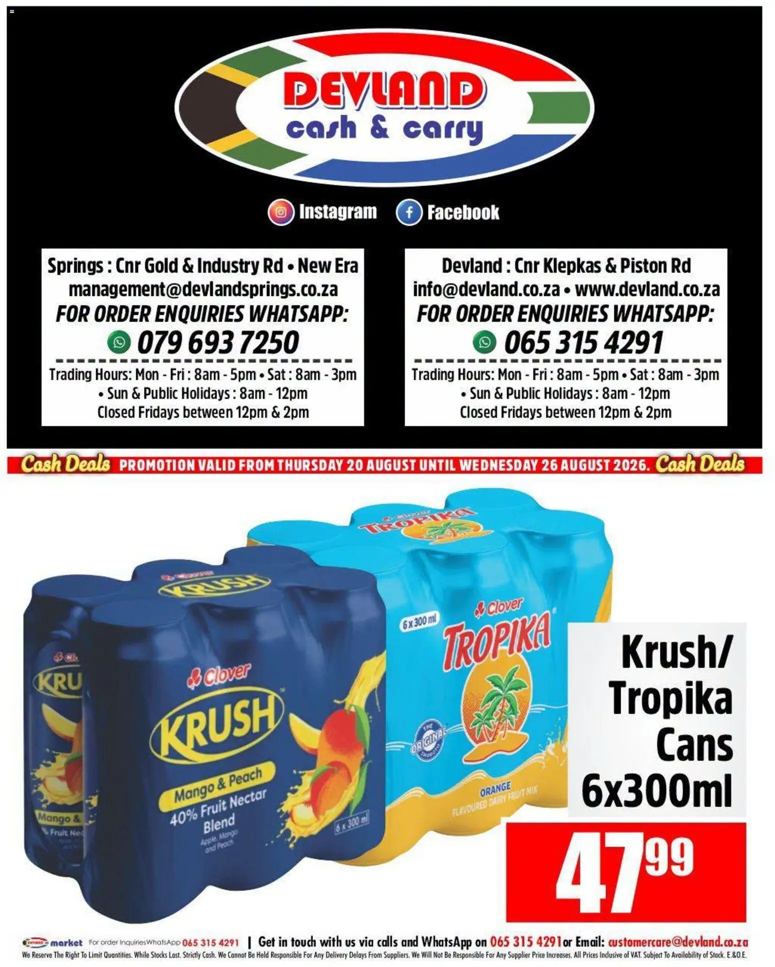 New Devland catalogue – valid from 20/08/2026 | Page: 2 | Products: Fruit, Mango, Peach
