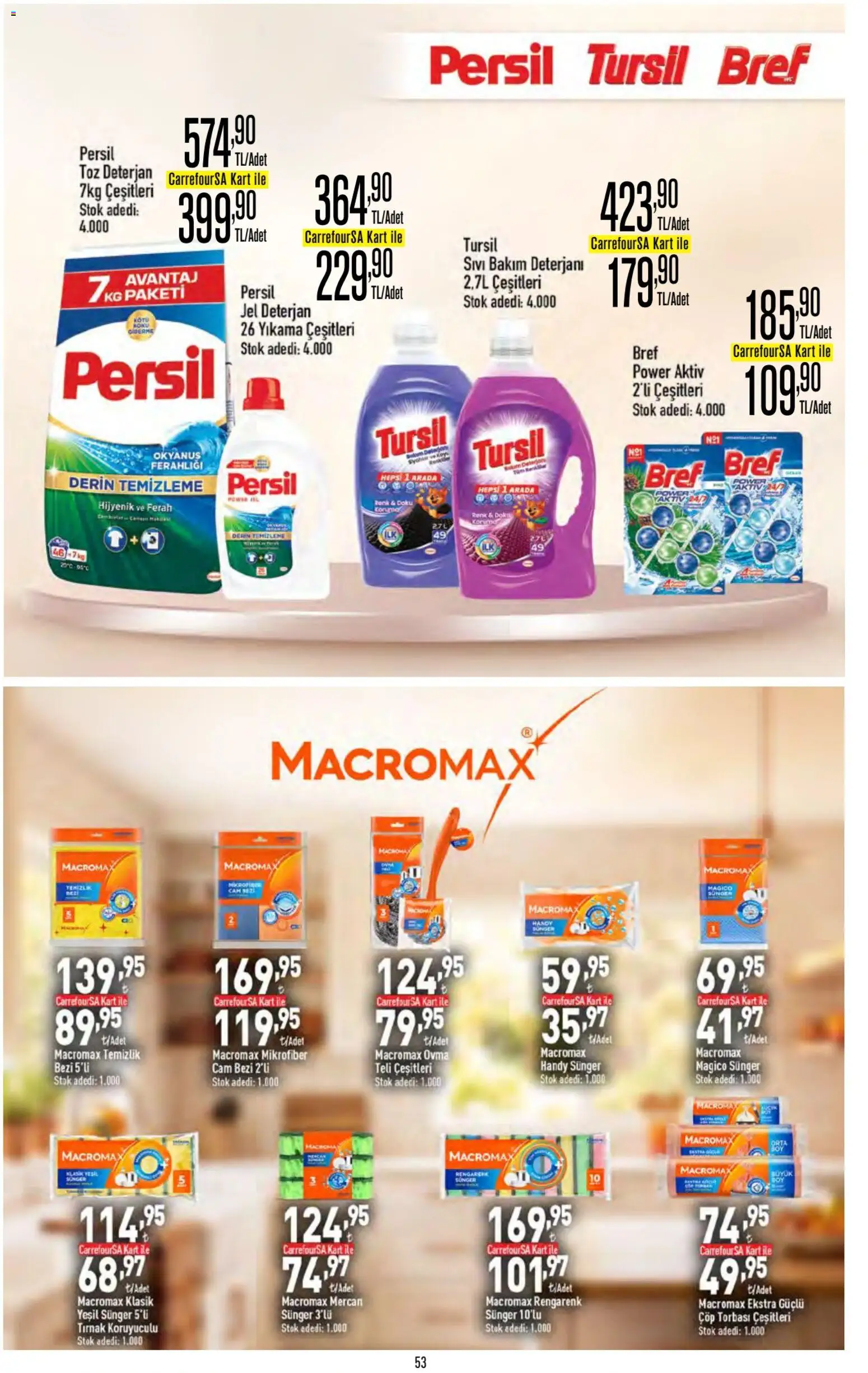 CarrefourSA - Katalog Gurme - 20 Ağustos 2026 tarihinden itibaren geçerlidir | Sayfa: 53 | Ürünler: Çöp torbası, Deterjan