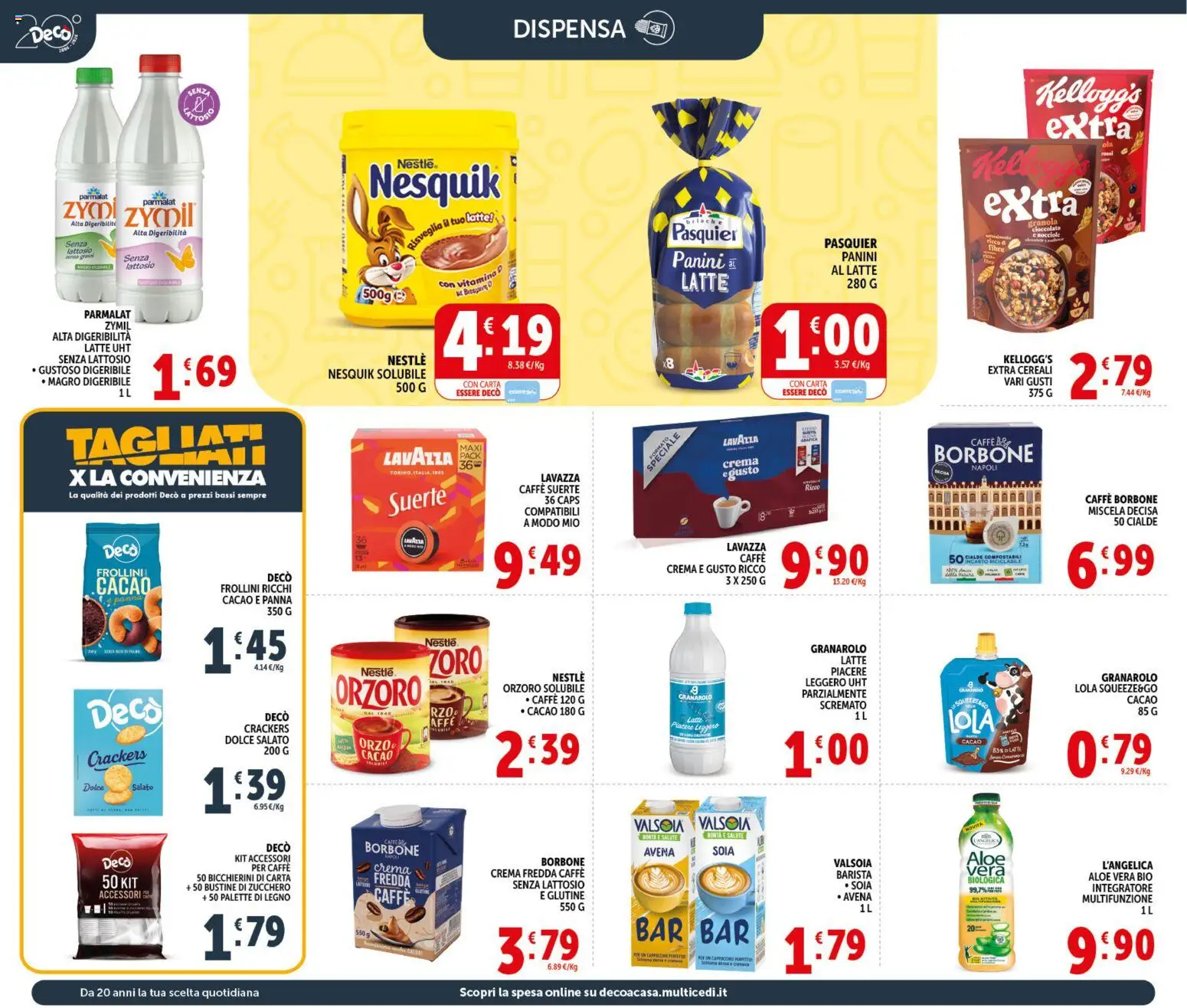Volantino Decò del 20.05.2026 | Pagina: 12 | Prodotti: Cioccolato, Panna, Latte, Cacao