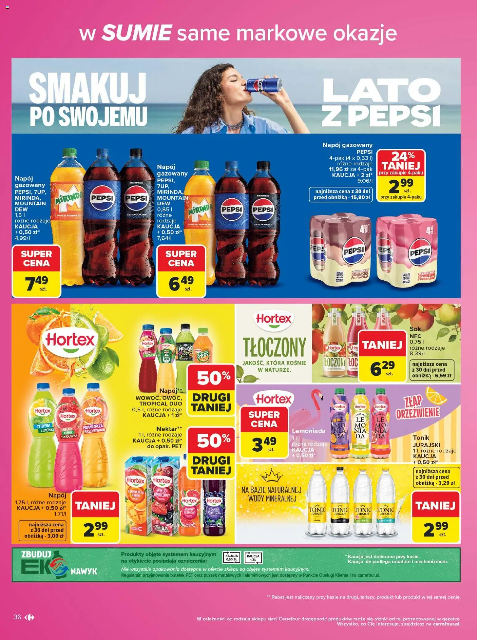 Carrefour gazetka - Same markowe okazje od 03.08.2026 | Strona: 36 | Produkty: Cytryna, Mango, Brzoskwinia, Arbuz