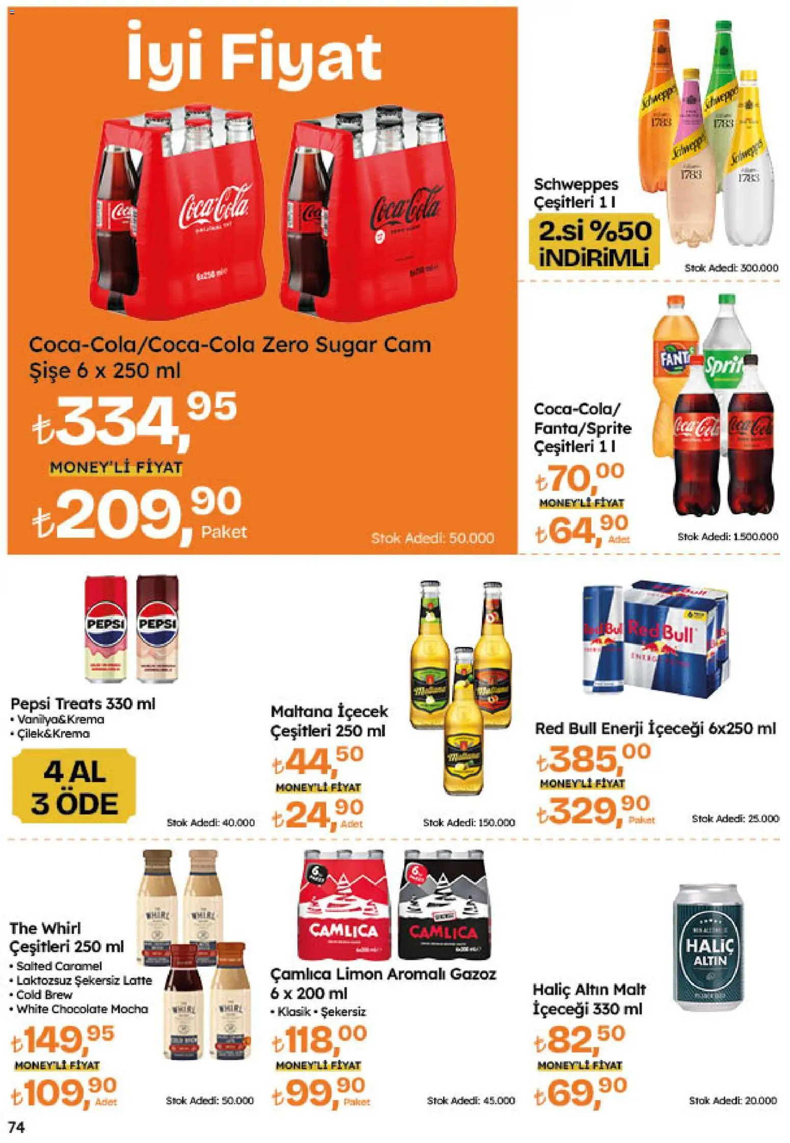 Migros Katalog - Migroskop - 20 Ağustos 2026 tarihinden itibaren geçerlidir | Sayfa: 74 | Ürünler: Krema, Limon, Enerji içeceği
