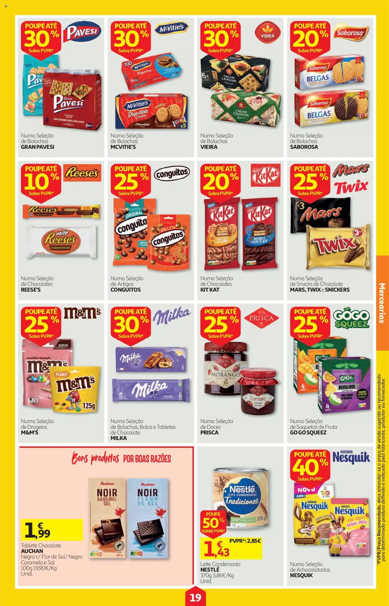 Auchan folheto │ válido de 22/10/2026 | Página: 19 | Produtos: Chocolates, Sal, Nestlé, Tomate