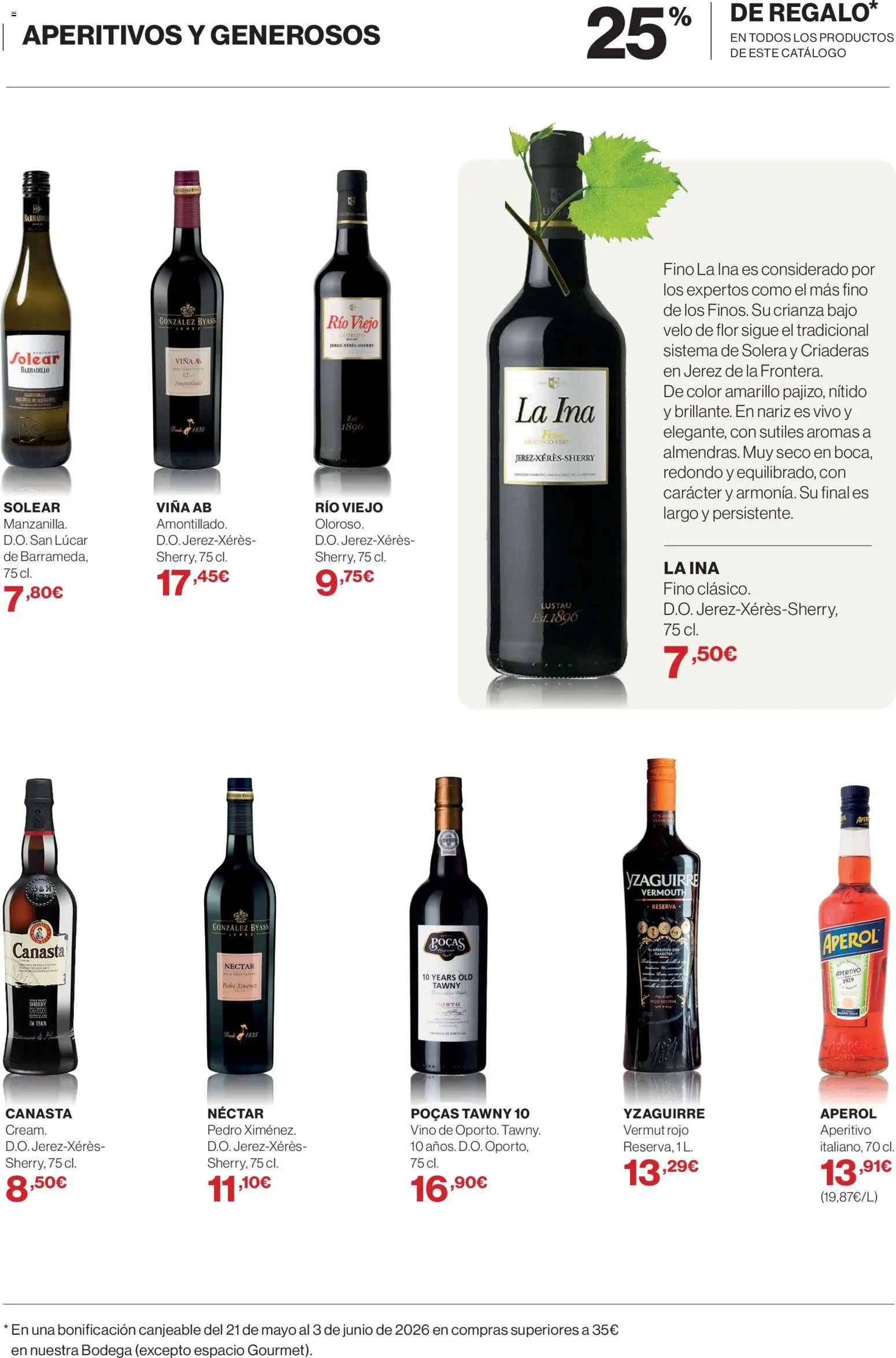 El Corte Inglés ofertas │ válido desde el 23.04.2026 | Página: 19 | Productos: Vino, Néctar