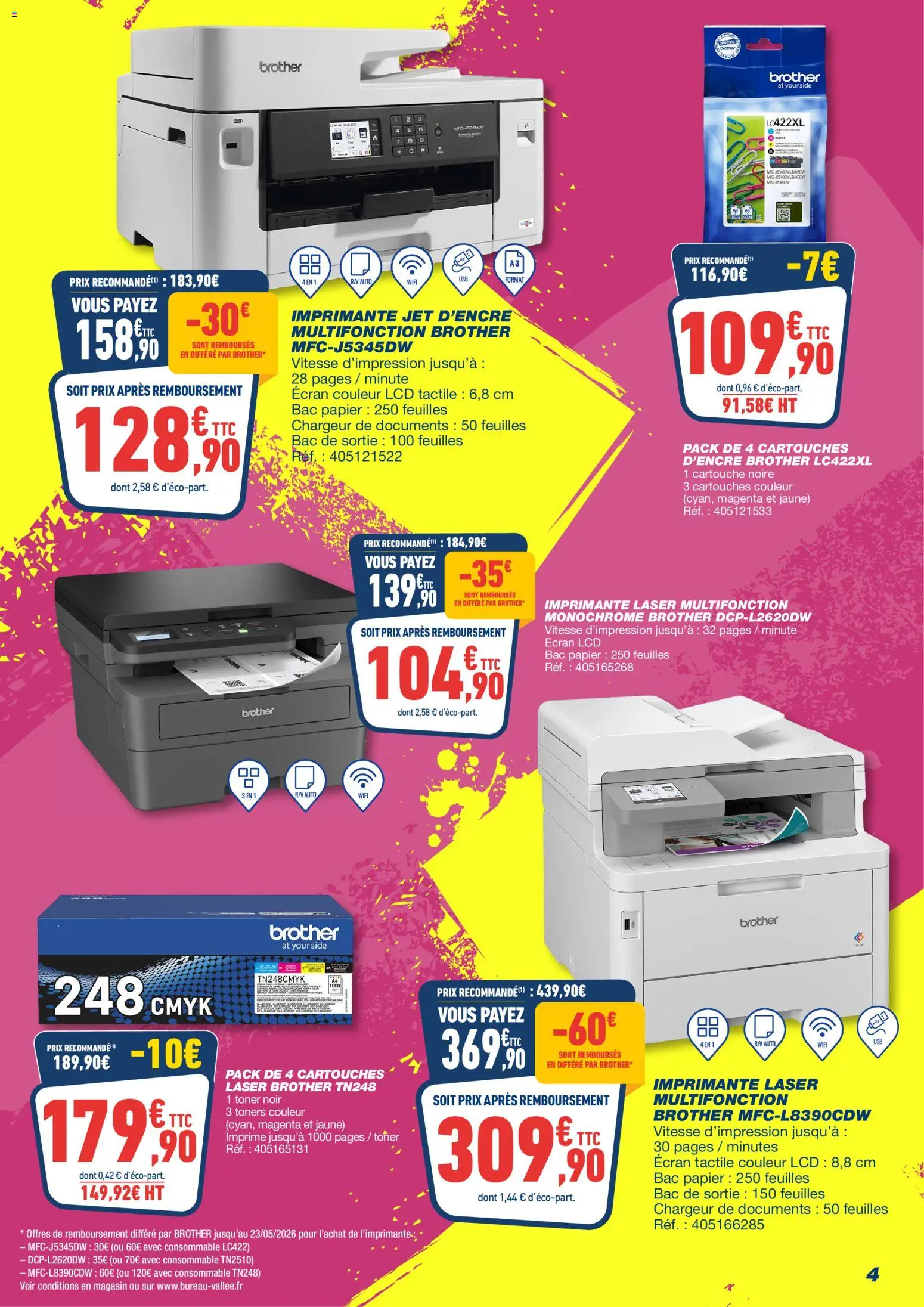 {H1} | Page: 4 | Produits: Imprimante, Toner, Cartouche