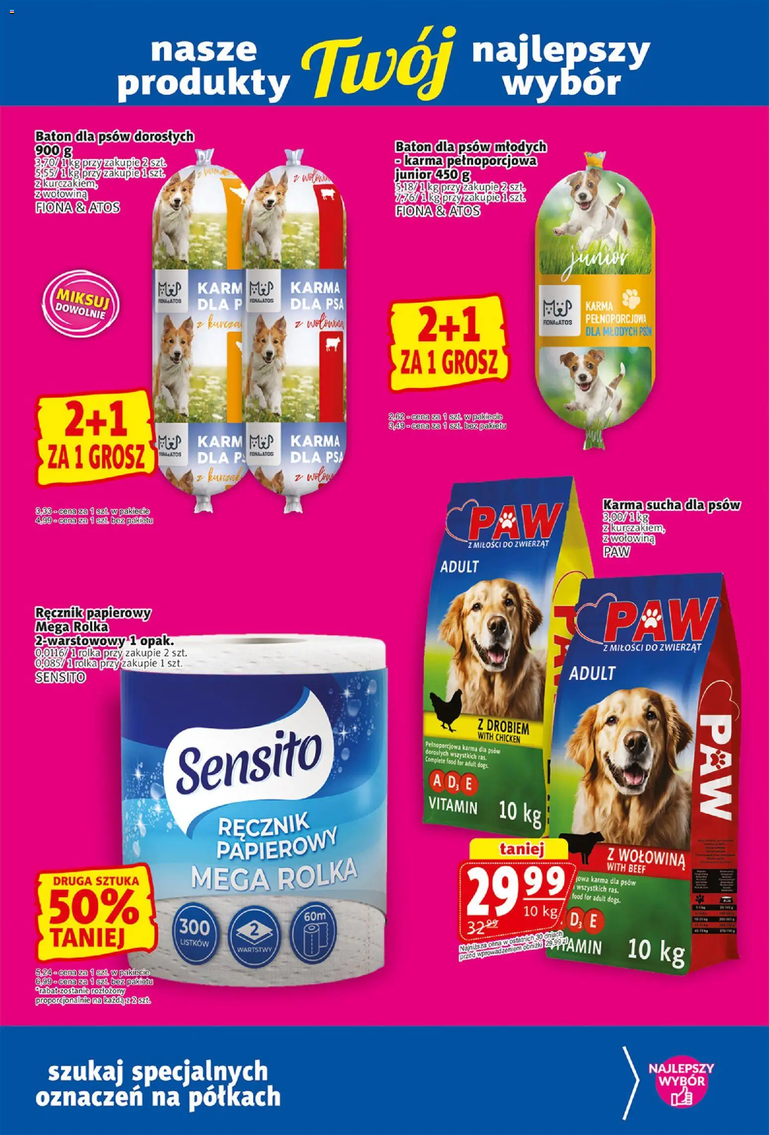 Prim Market gazetka od 30.07.2026 | Strona: 19 | Produkty: Baton, Wołowina, Karma dla psów, Ręcznik papierowy
