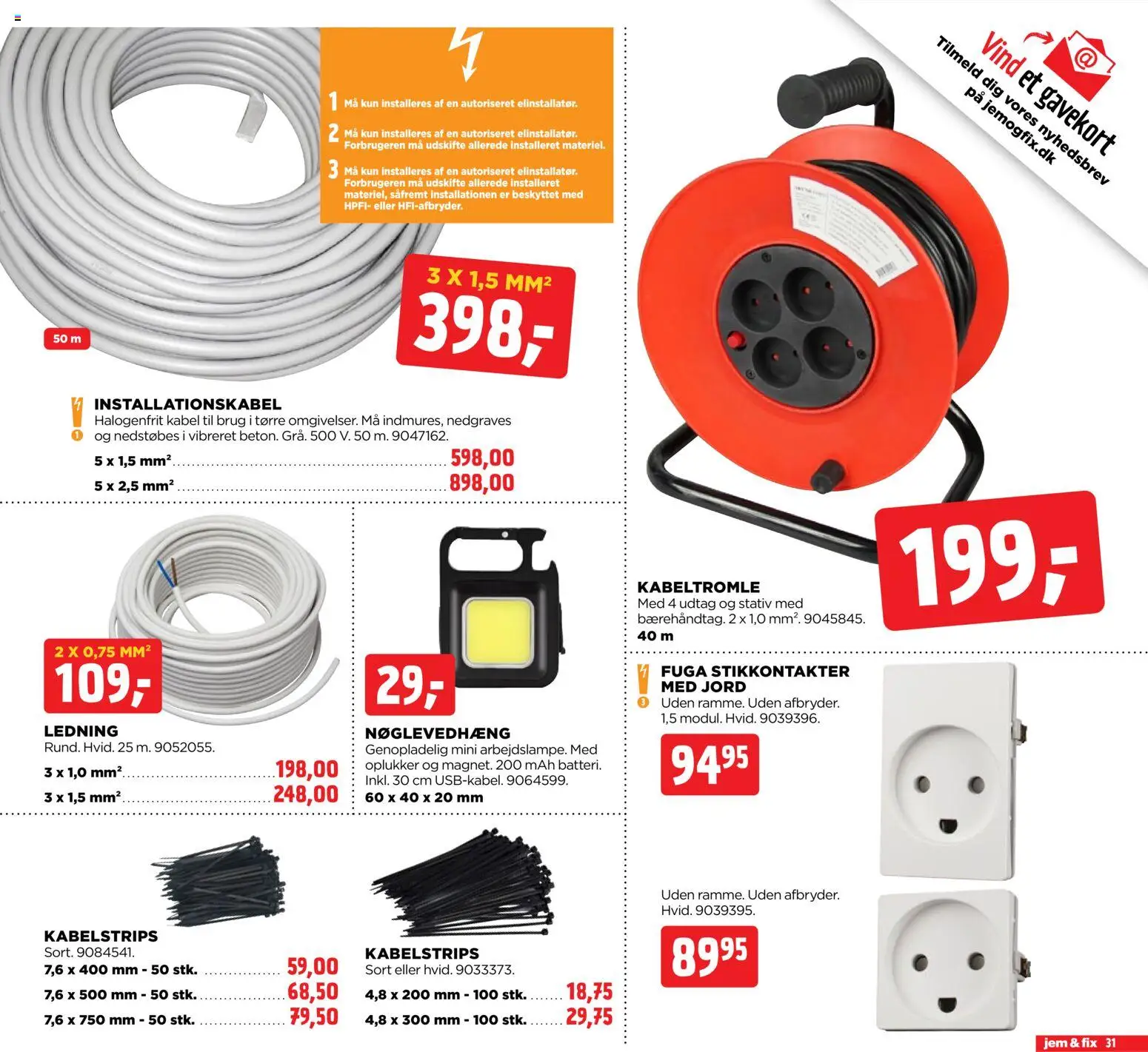 Jem & fix tilbudsavis – gyldig fra 31.05.2026 | Side: 32 | Produkter: Kabel