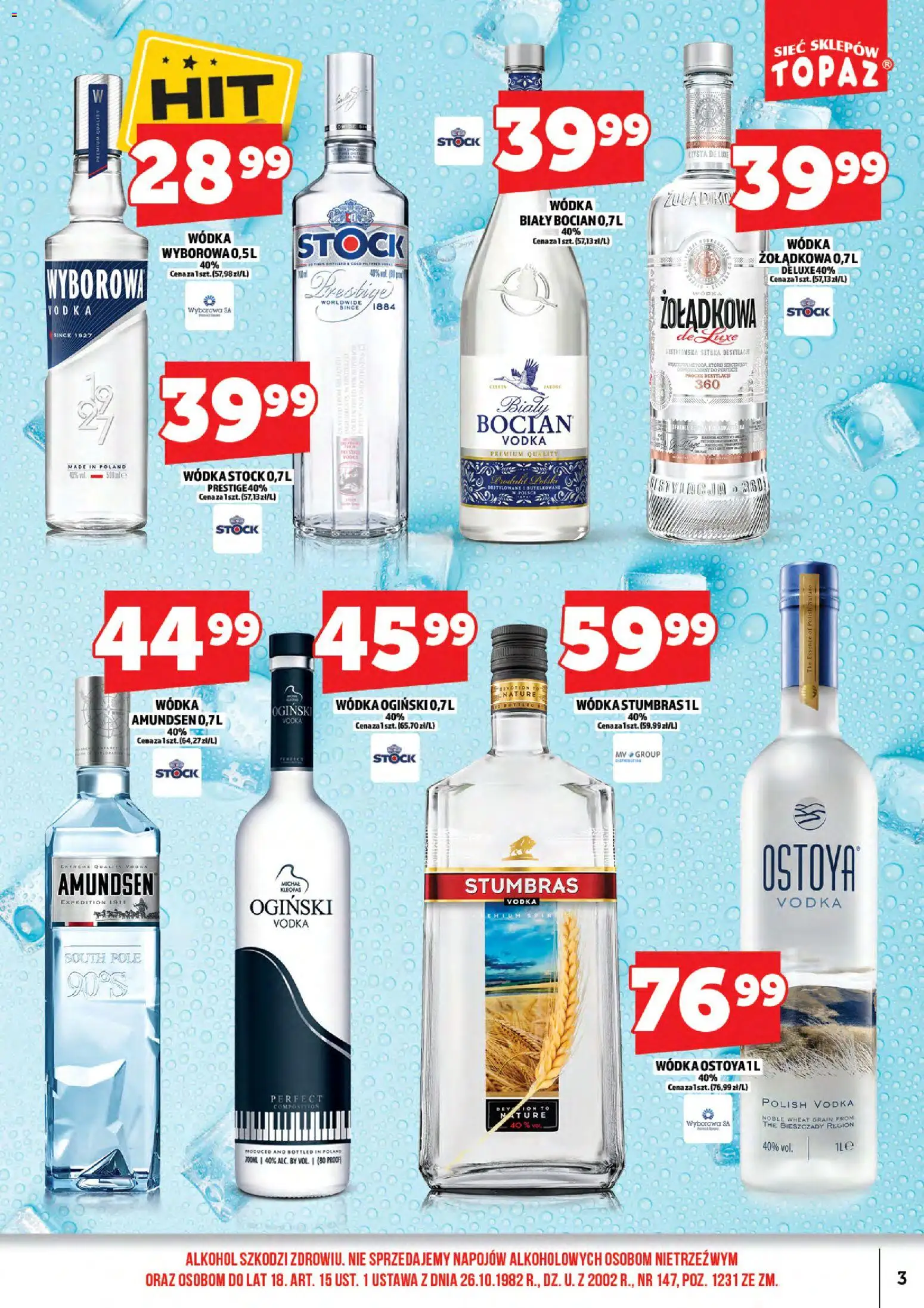 Topaz gazetka alkoholowa od 15.05.2026 | Strona: 5 | Produkty: Ogiński, Wódka Ogiński, Alkohol, Wódka