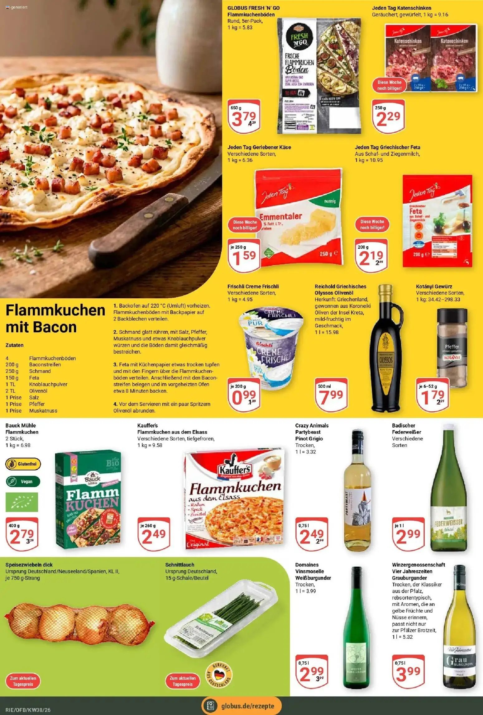 Globus Prospekt Bochum-Riemke (ab 14.09.2026) » Angebote online | Seite: 14 | Produkte: Mühle, Käse, Creme, Backofen