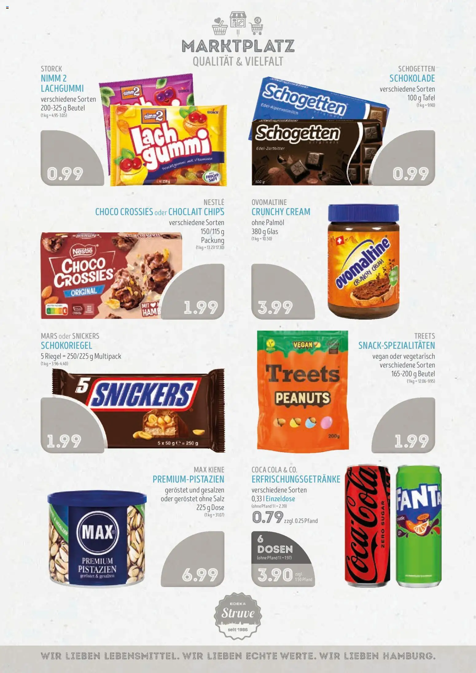 Edeka Struve Prospekt – gültig ab 14.09.2026 | Seite: 12 | Produkte: Ovomaltine, Snickers, Schogetten, Chips
