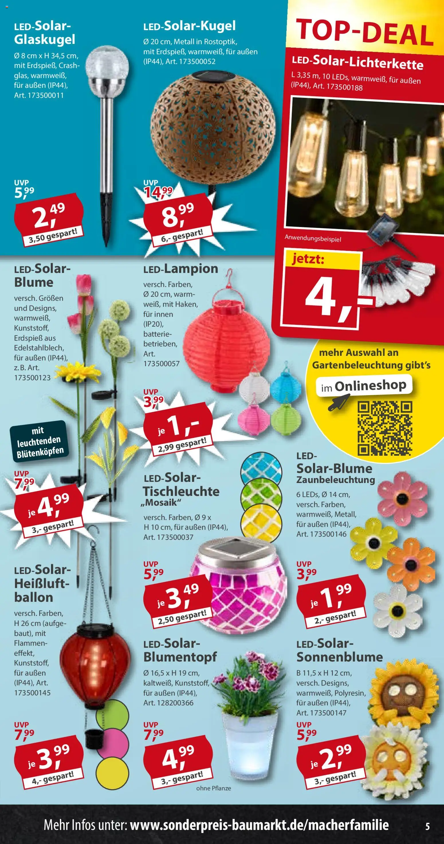 Sonderpreis Baumarkt Prospekt 	 – gültig ab 16.05.2026 | Seite: 5 | Produkte: Batterie, Blumentopf