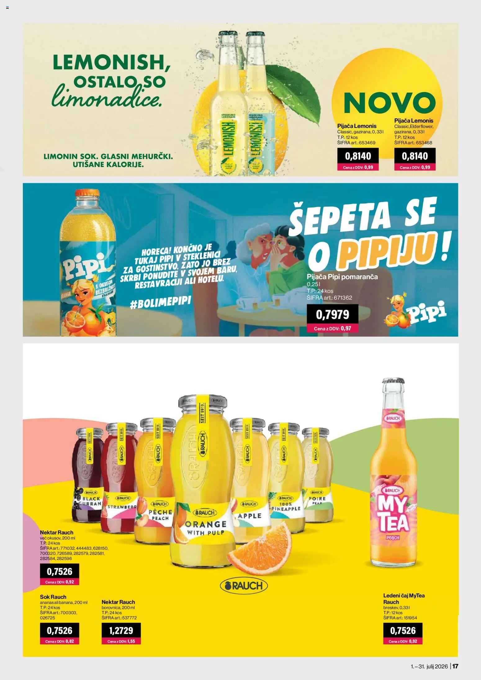 Novi Mercator katalog ponudbe – veljaven od 01.07.2026 | Stran: 17