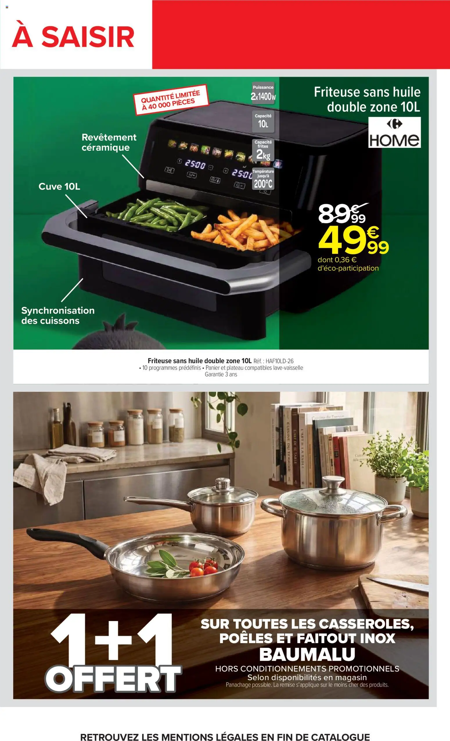 {H1} | Page: 59 | Produits: Faitout, Plateau, Friteuse, Friteuse sans huile