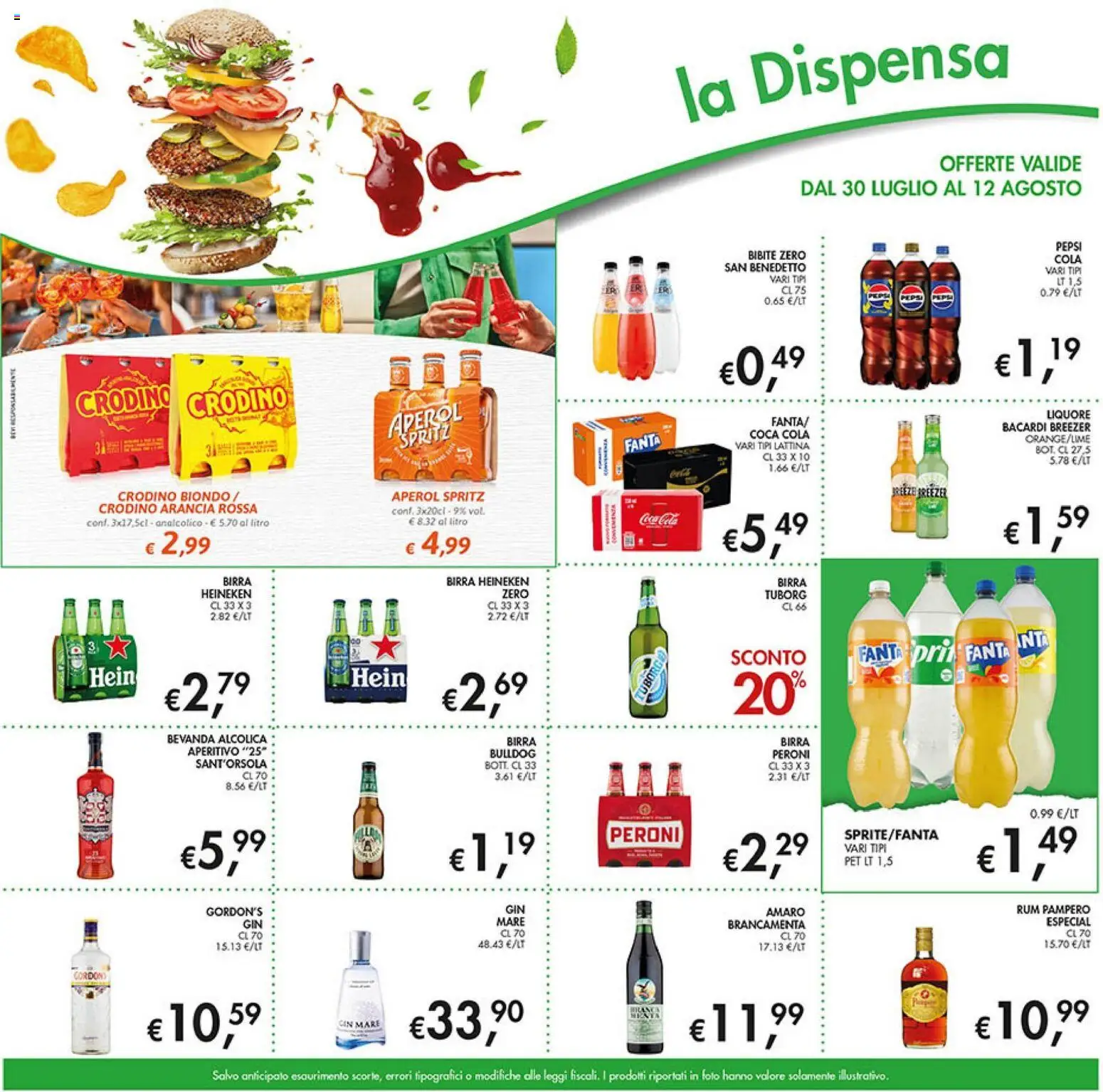 Volantino Coal del 30/07/2026 | Pagina: 13 | Prodotti: Birra, Bibite, Fanta, Heineken