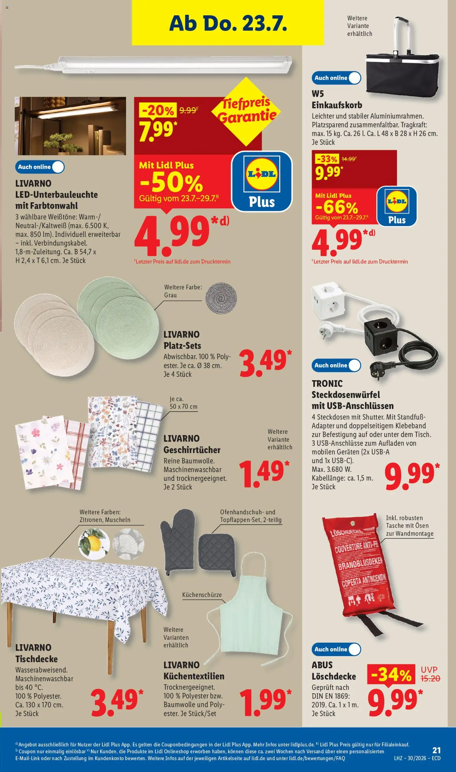 Lidl Prospekt – gültig ab 20.07.2026 | Seite: 19 | Produkte: Tasche, Adapter, USB