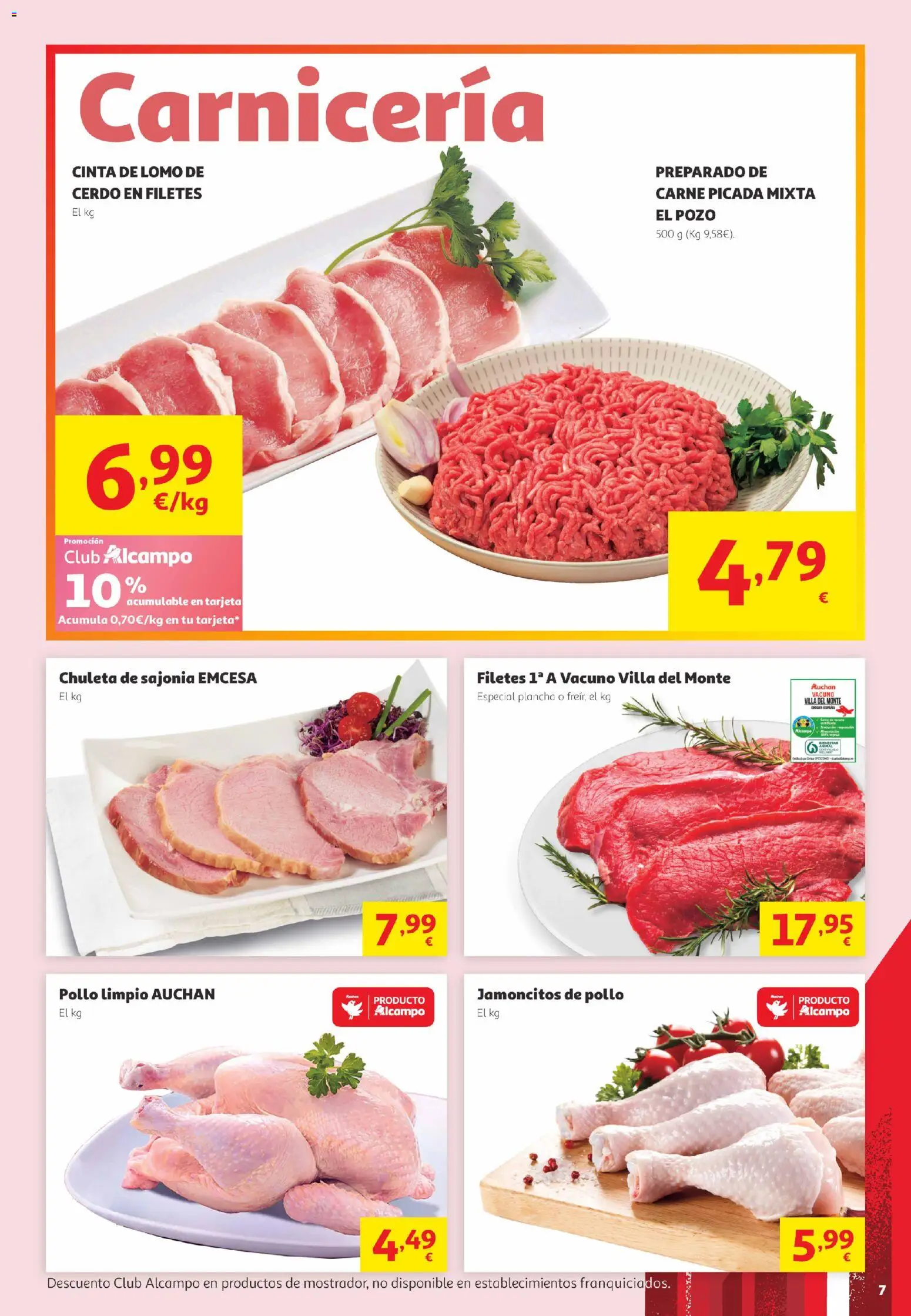 Alcampo Canarias │ válido desde el 02.06.2026 | Página: 7 | Productos: Cerdo, Plancha