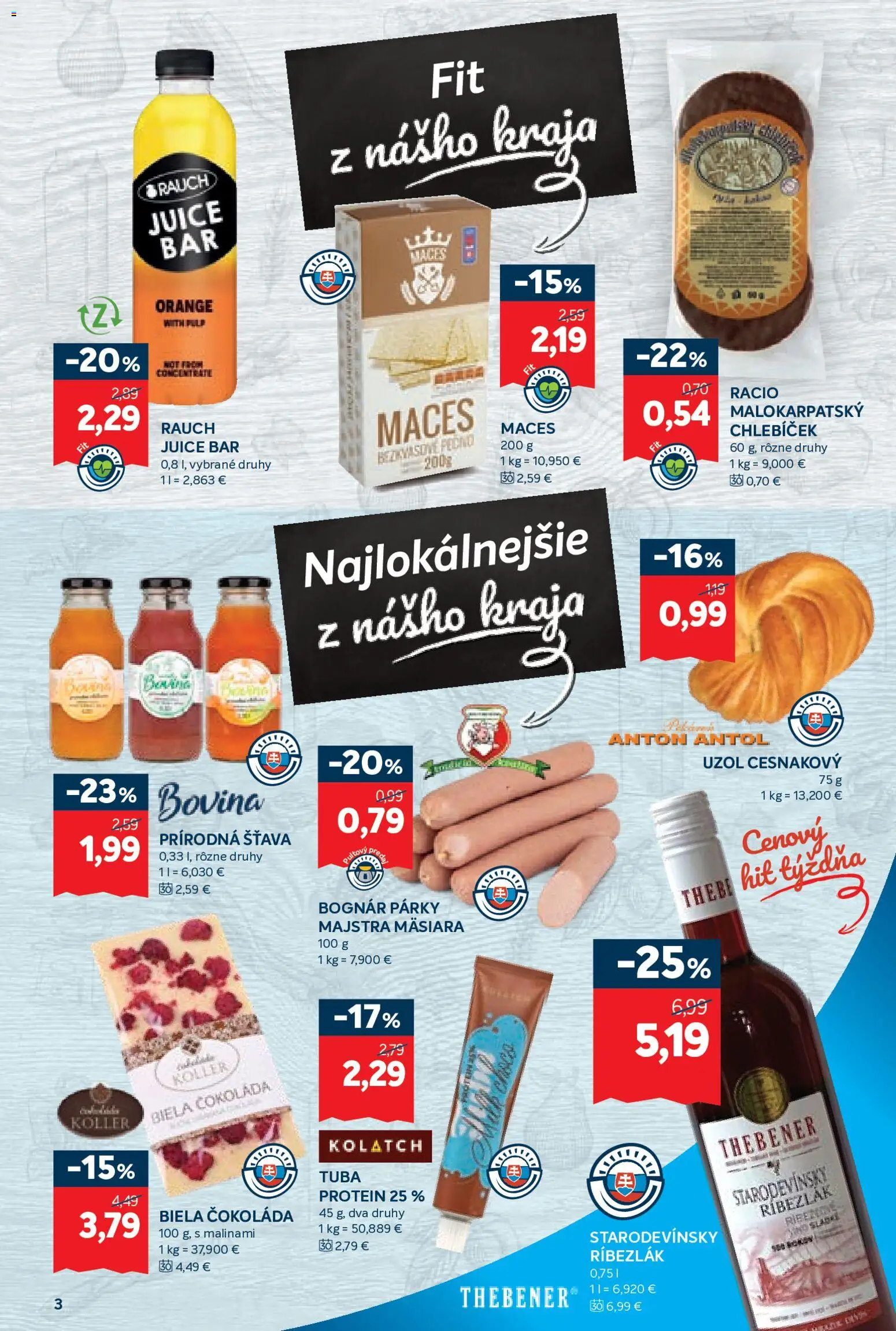 Nové Kraj akcie – leták je platný od 27.08.2026 | Strana: 5 | Produkty: Protein, Čokoláda, Párky, Šťava