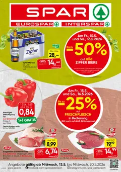 Spar Flugblatt - Oberösterreich ab 13.05.2026 gültig