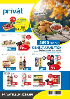 PRIVÁT akciós újság - amely érvényes a következő dátumtól: 2026.10.01.