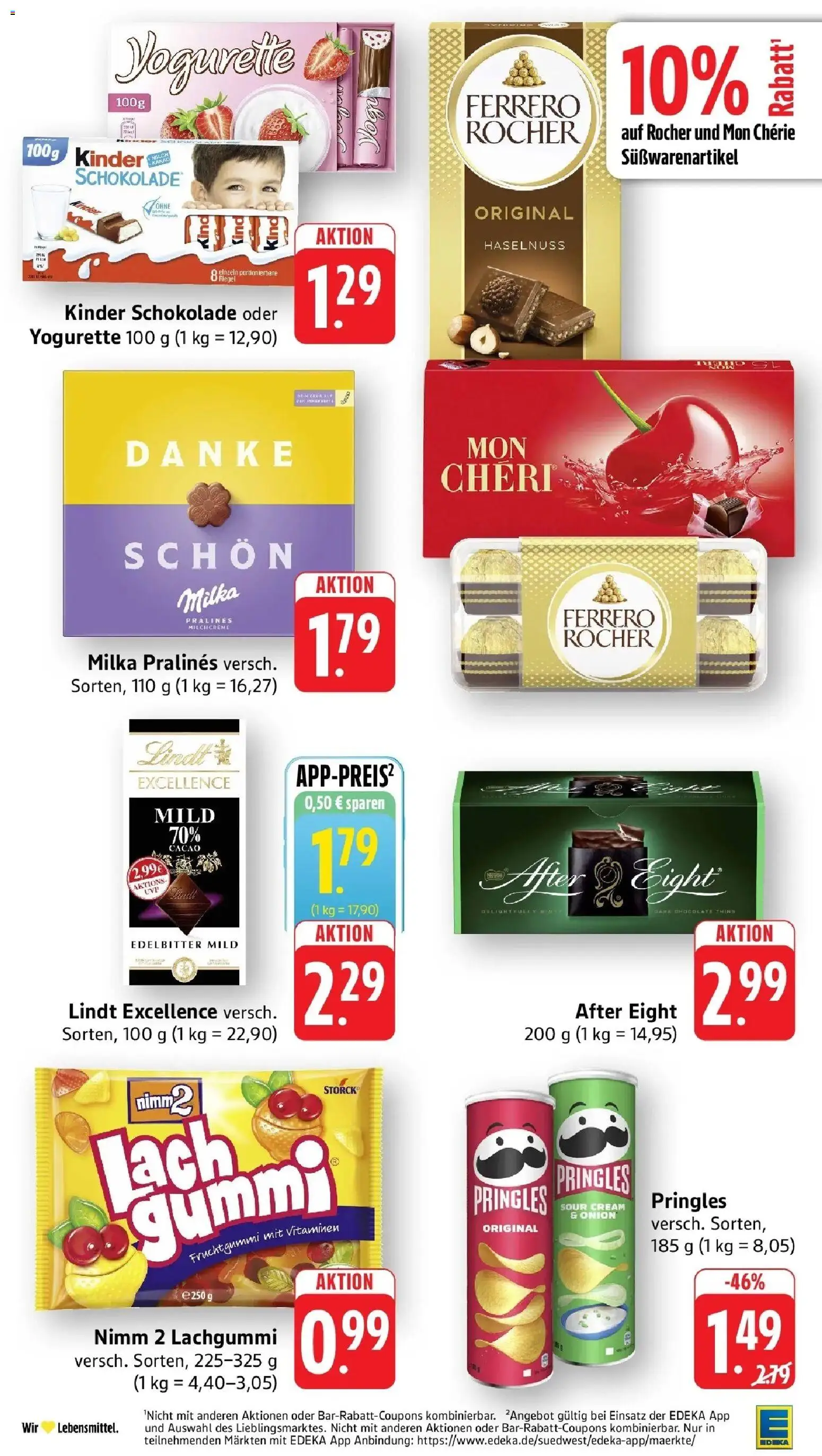 Edeka Prospekt Heilbronn (ab 05.10.2026) » Angebote Online | Seite: 31 | Produkte: Kinder schokolade, Yogurette, Schokolade, Pringles