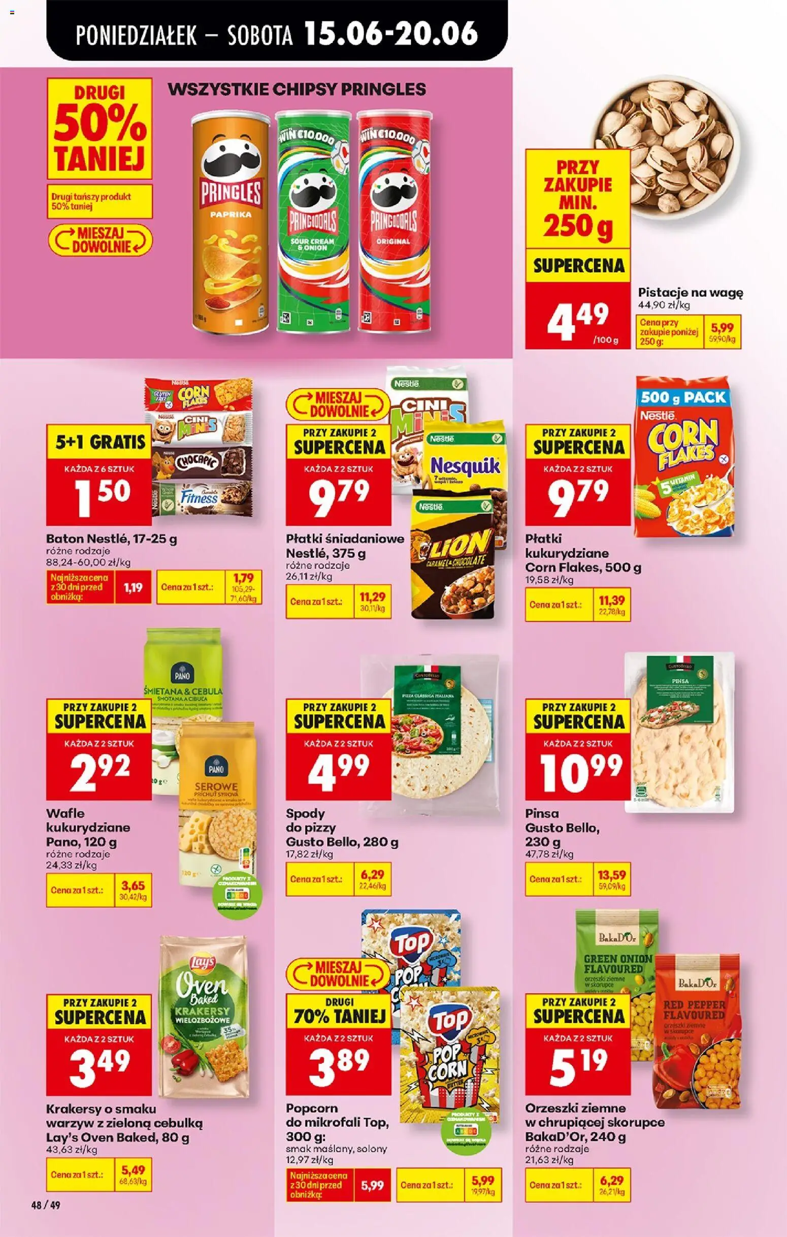 Biedronka Polsko leták od 15.06.2026 | Strana: 66 | Produkty: Pringles, Paprika, Nesquik, Pinsa