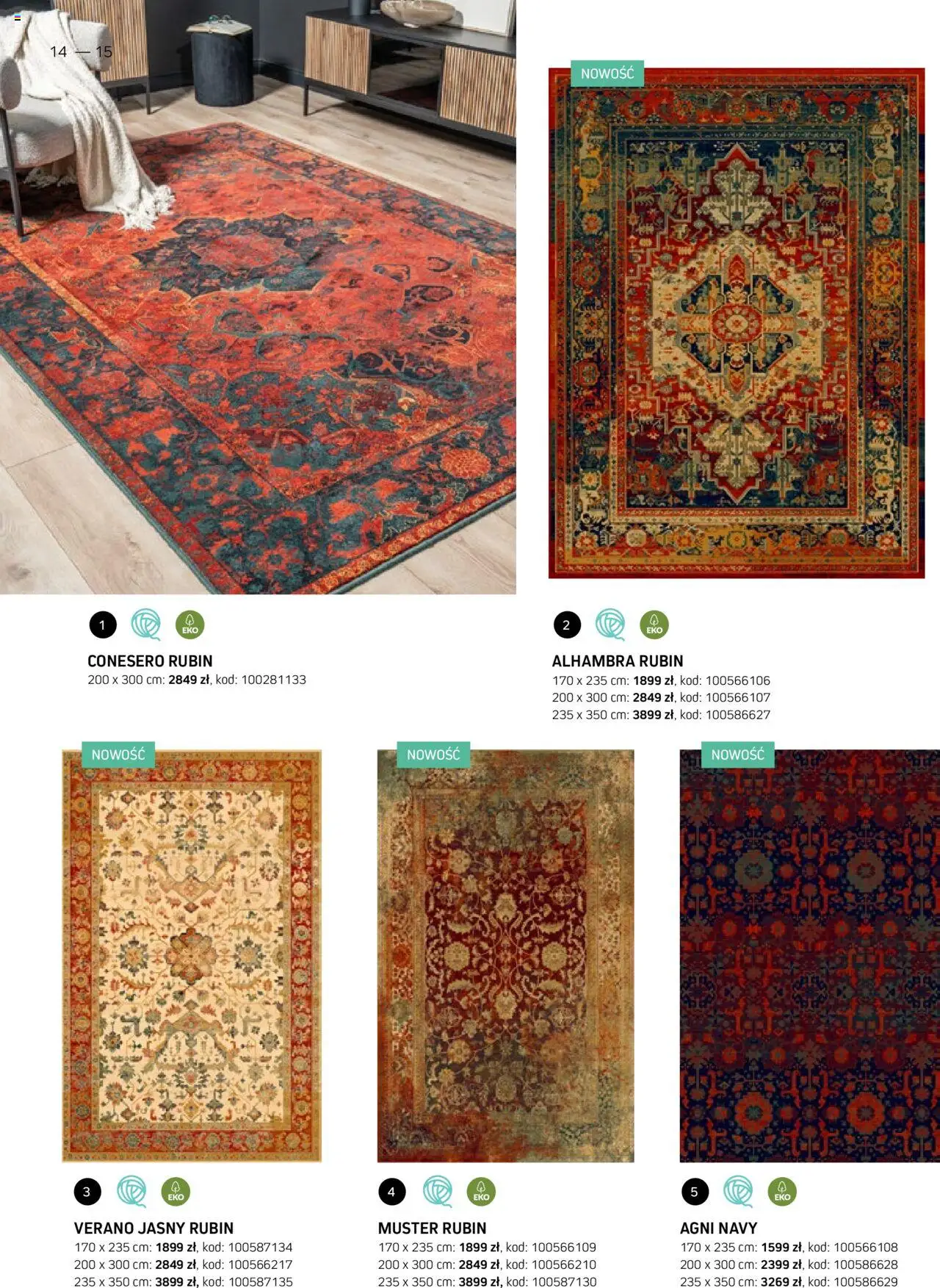Komfort Gazetka - Katalog Dywanów od 15.10.2025 | Strona: 14