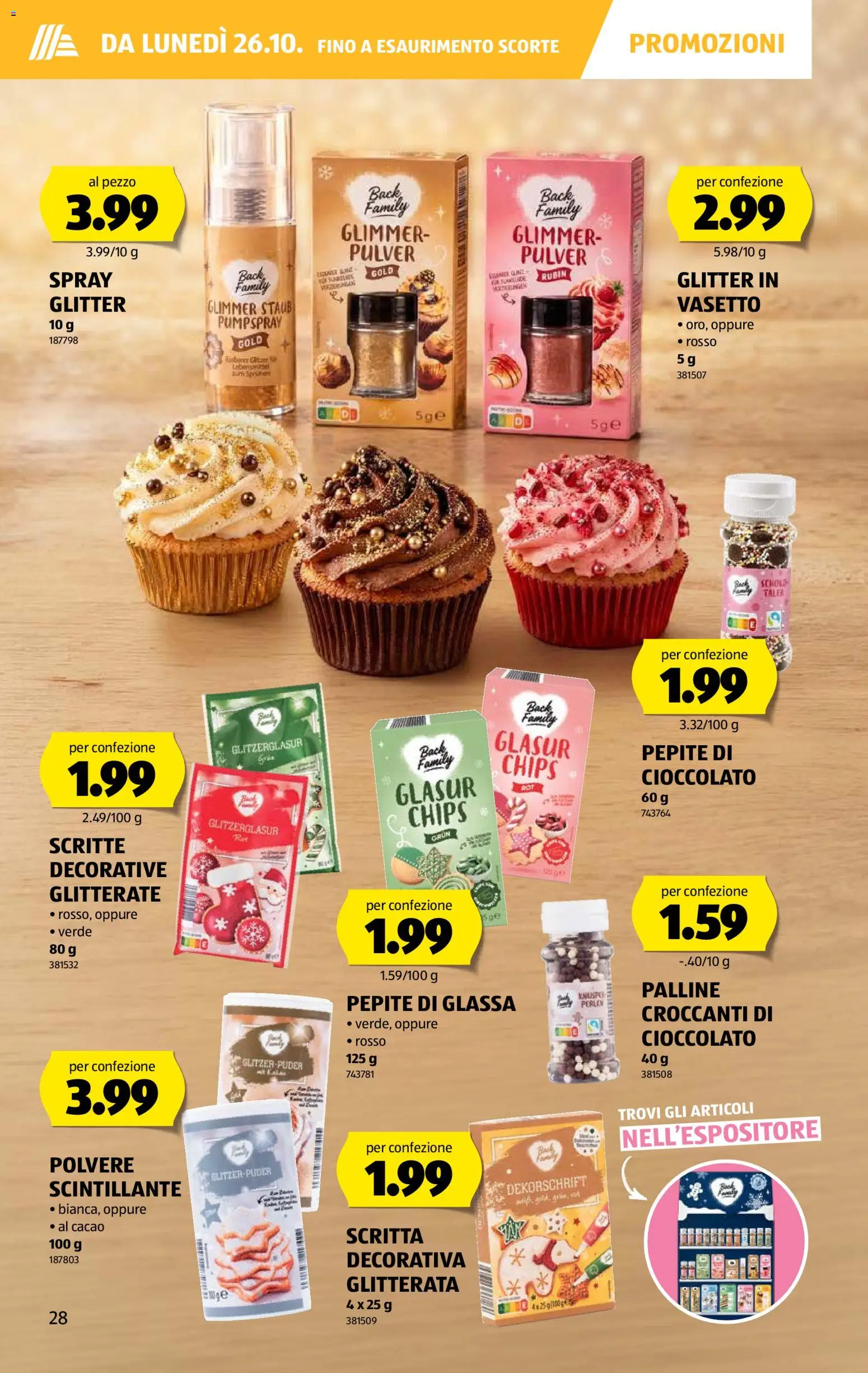 Aldi aktionen IT – gültig ab 22.10.2026 | Seite: 28 | Produkte: Pulver, Puder, Chips
